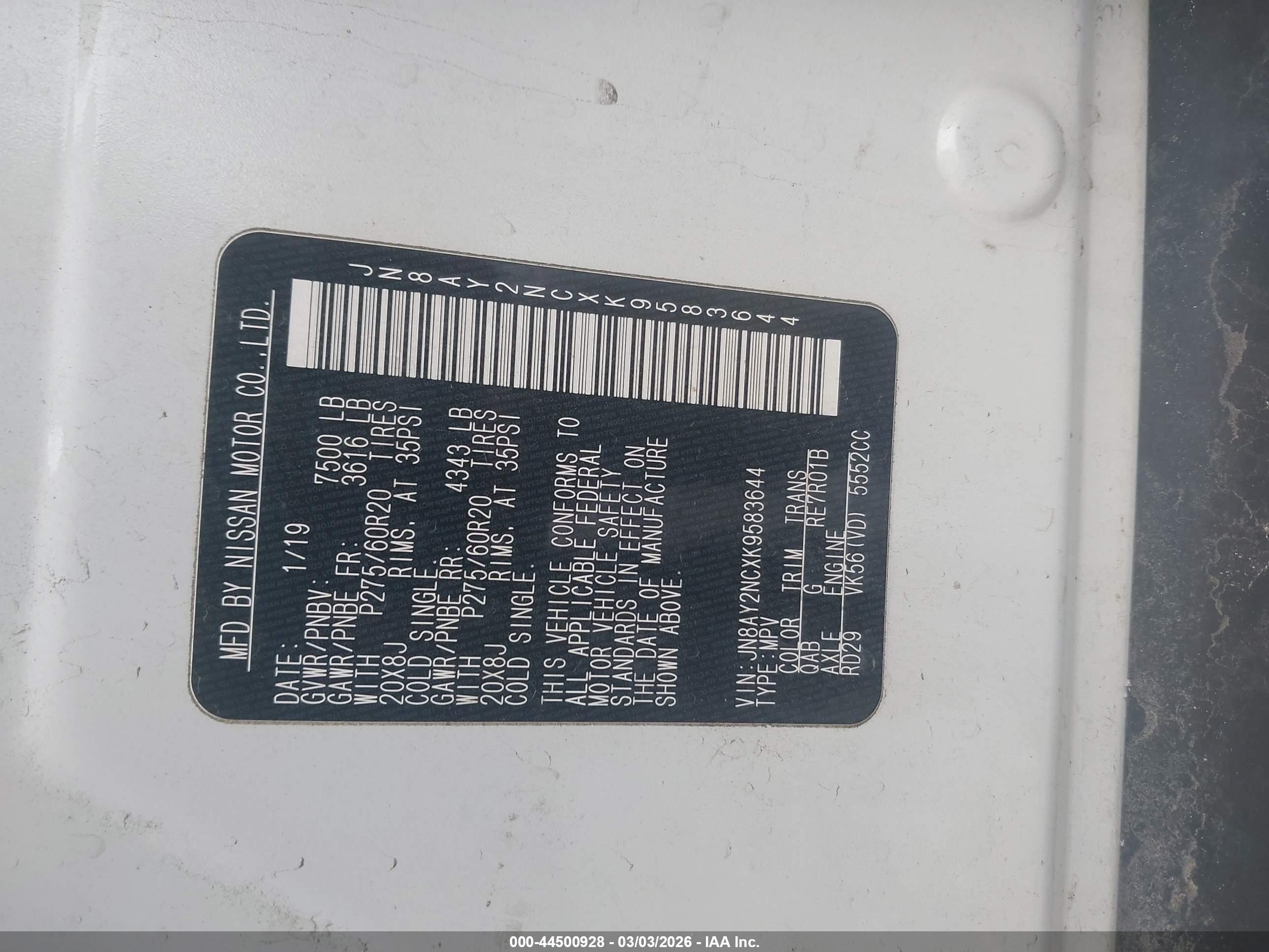 NISSAN ARMADA image 9