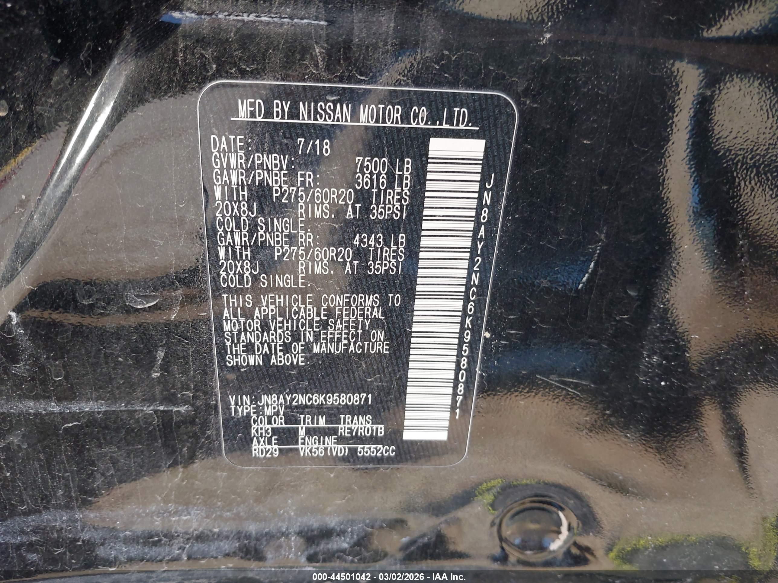 NISSAN ARMADA image 9