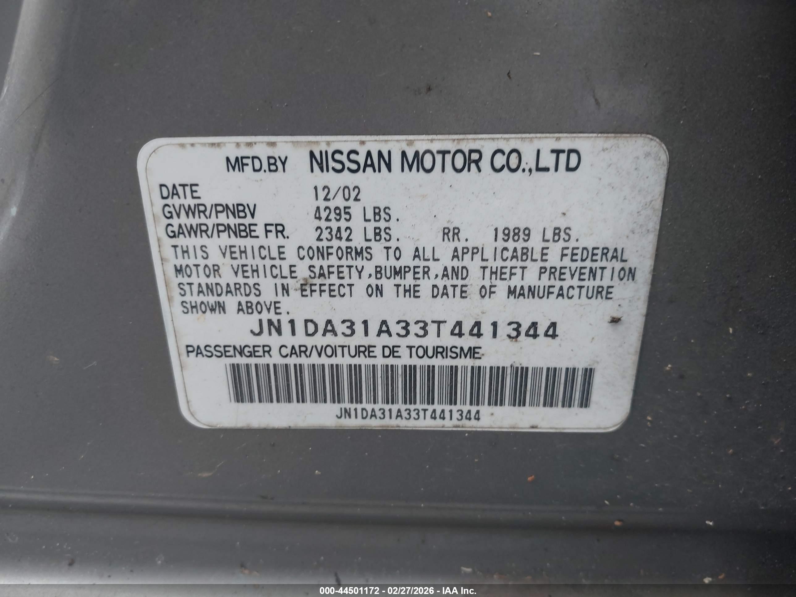 NISSAN MAXIMA image 9