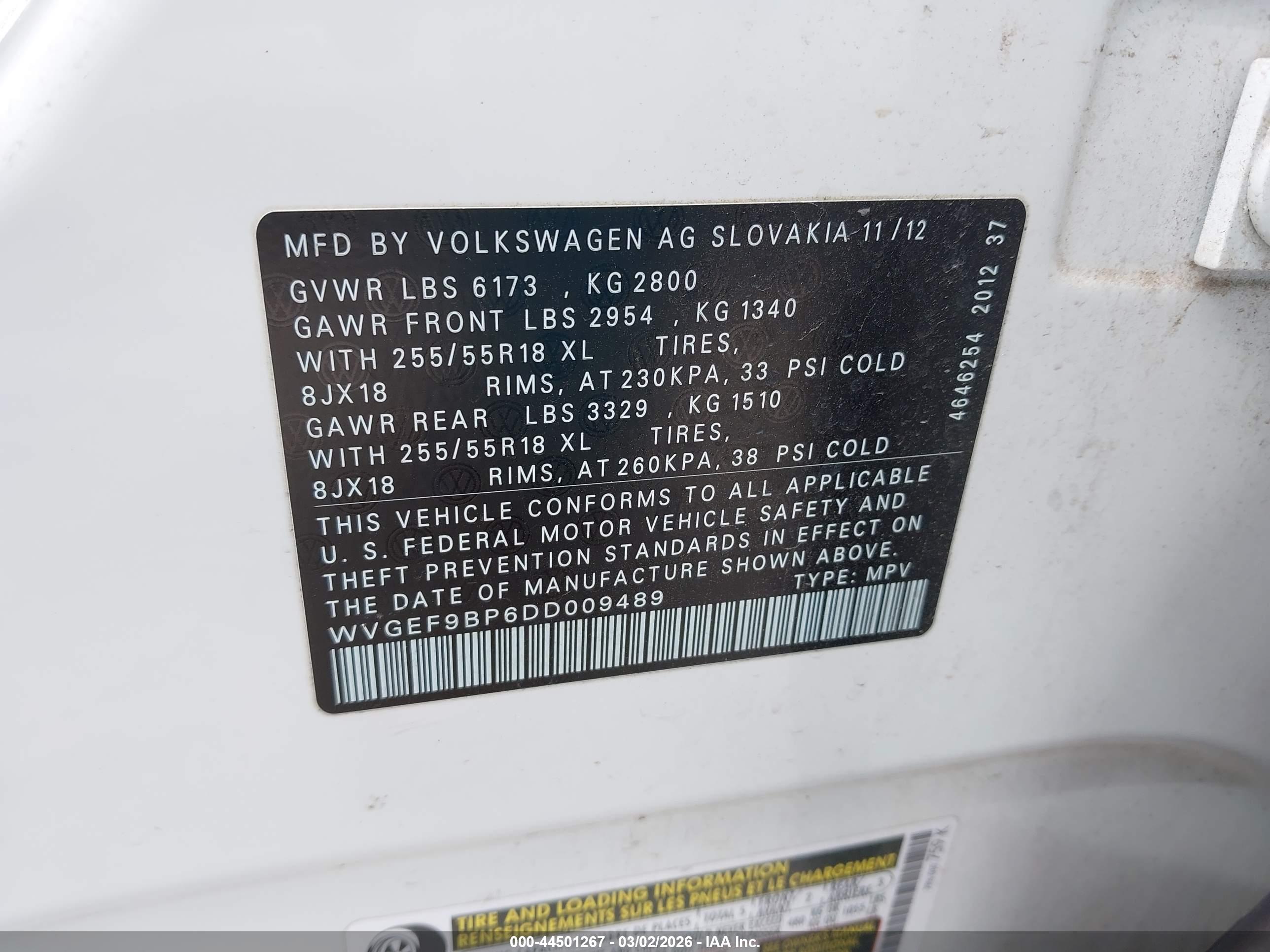 VOLKSWAGEN TOUAREG image 9