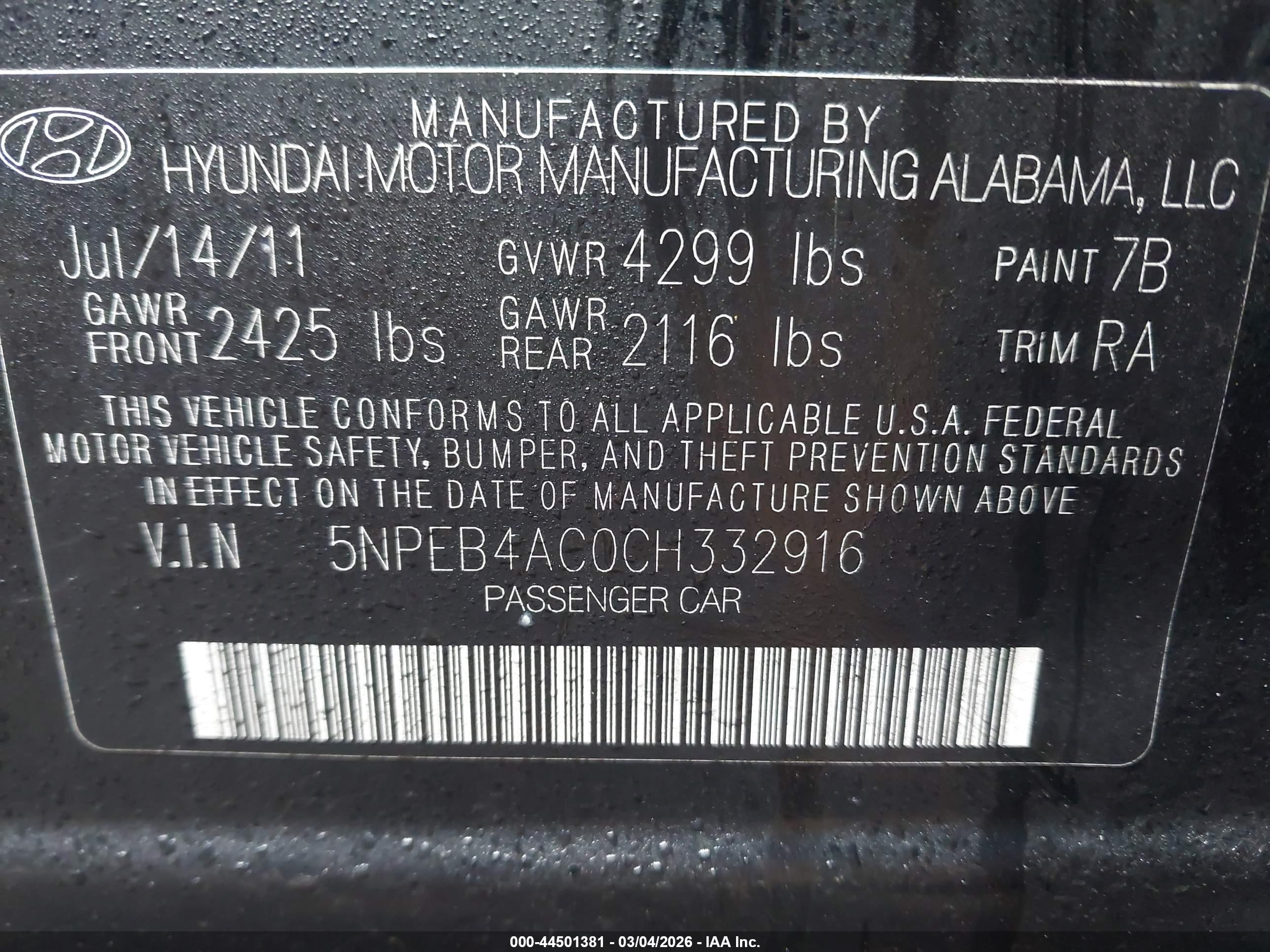 HYUNDAI SONATA image 9