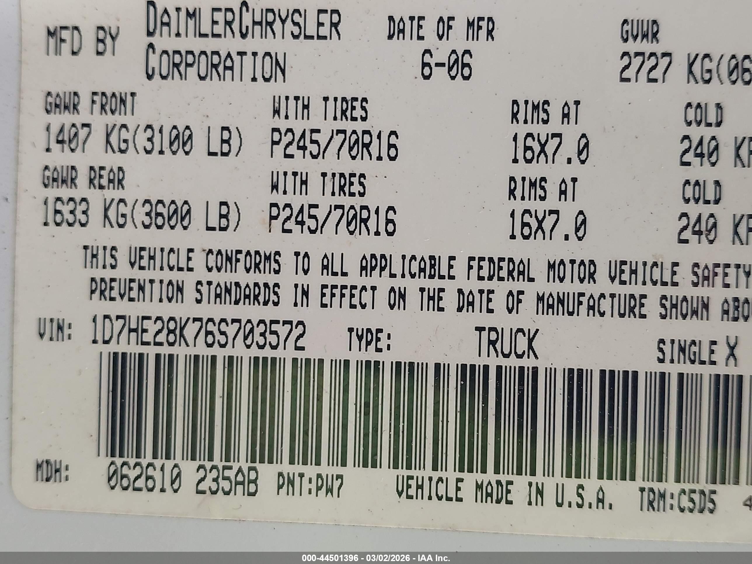 DODGE DAKOTA image 9