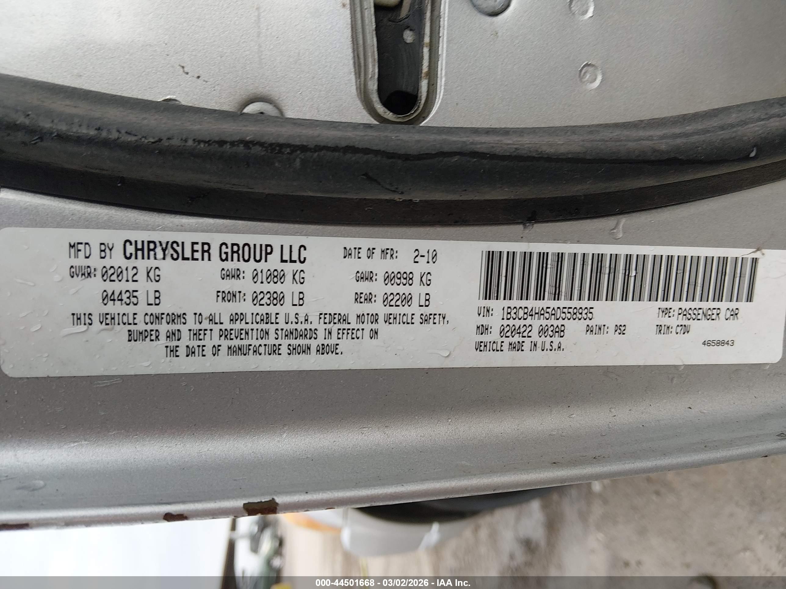 DODGE CALIBER image 9