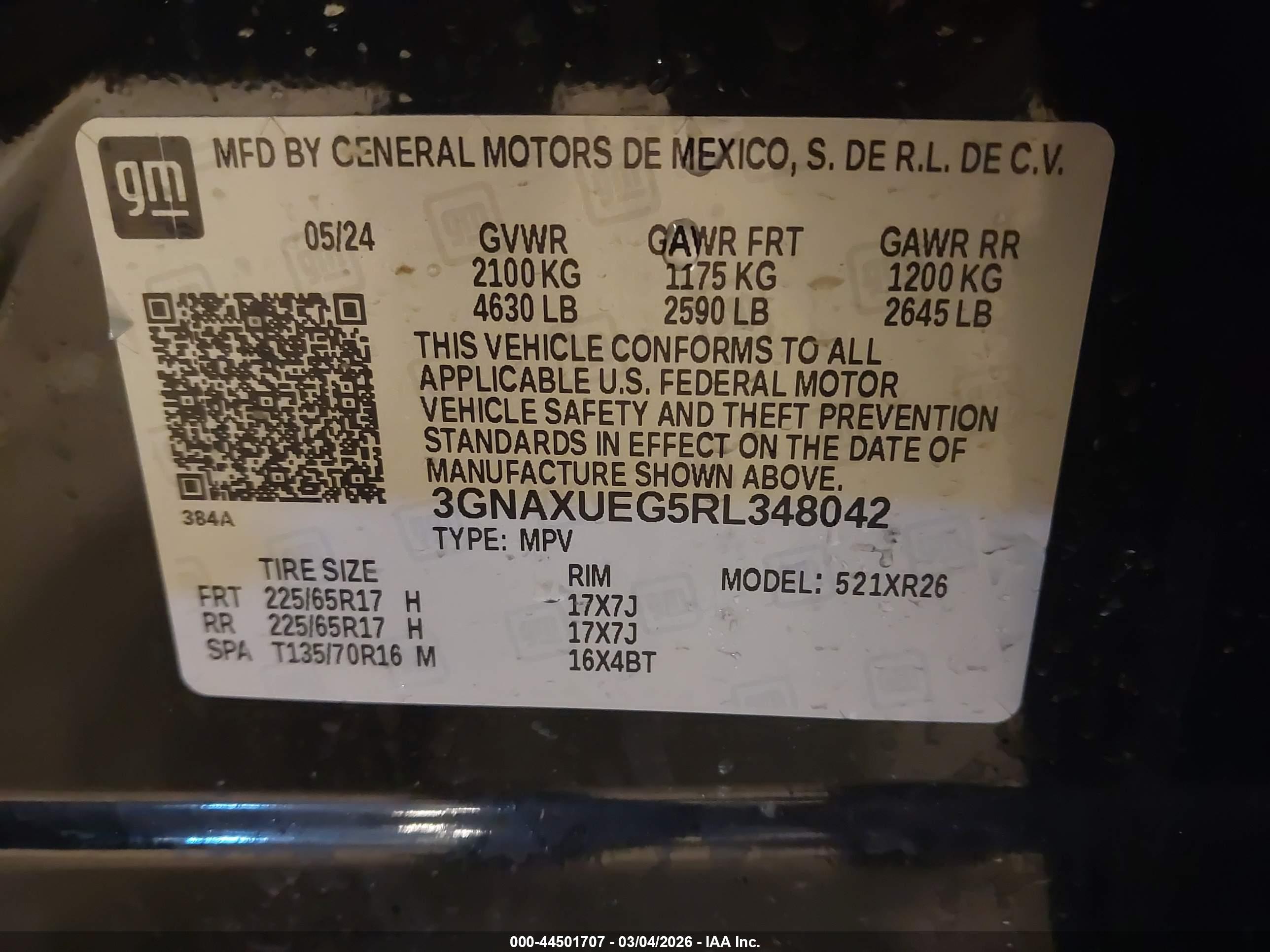 CHEVROLET EQUINOX image 9