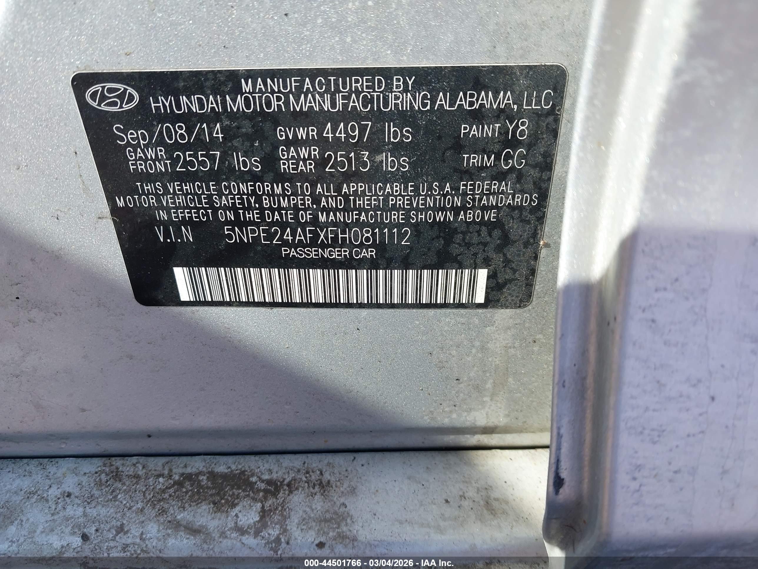 HYUNDAI SONATA image 9