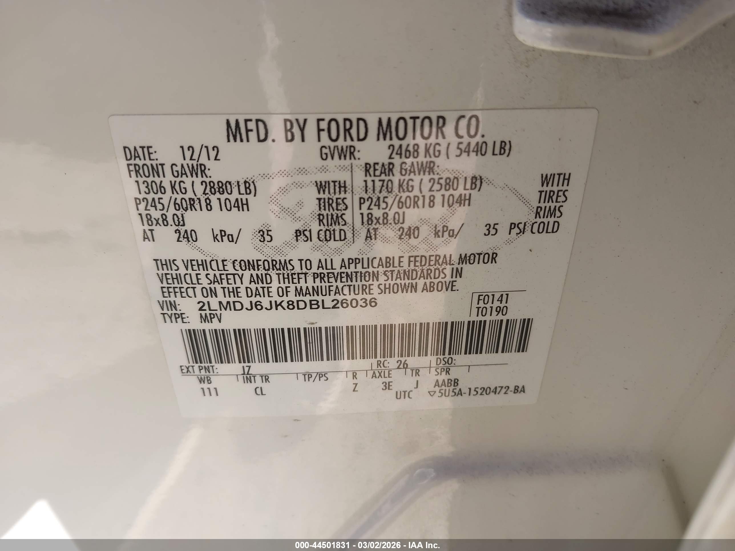 LINCOLN MKX image 9