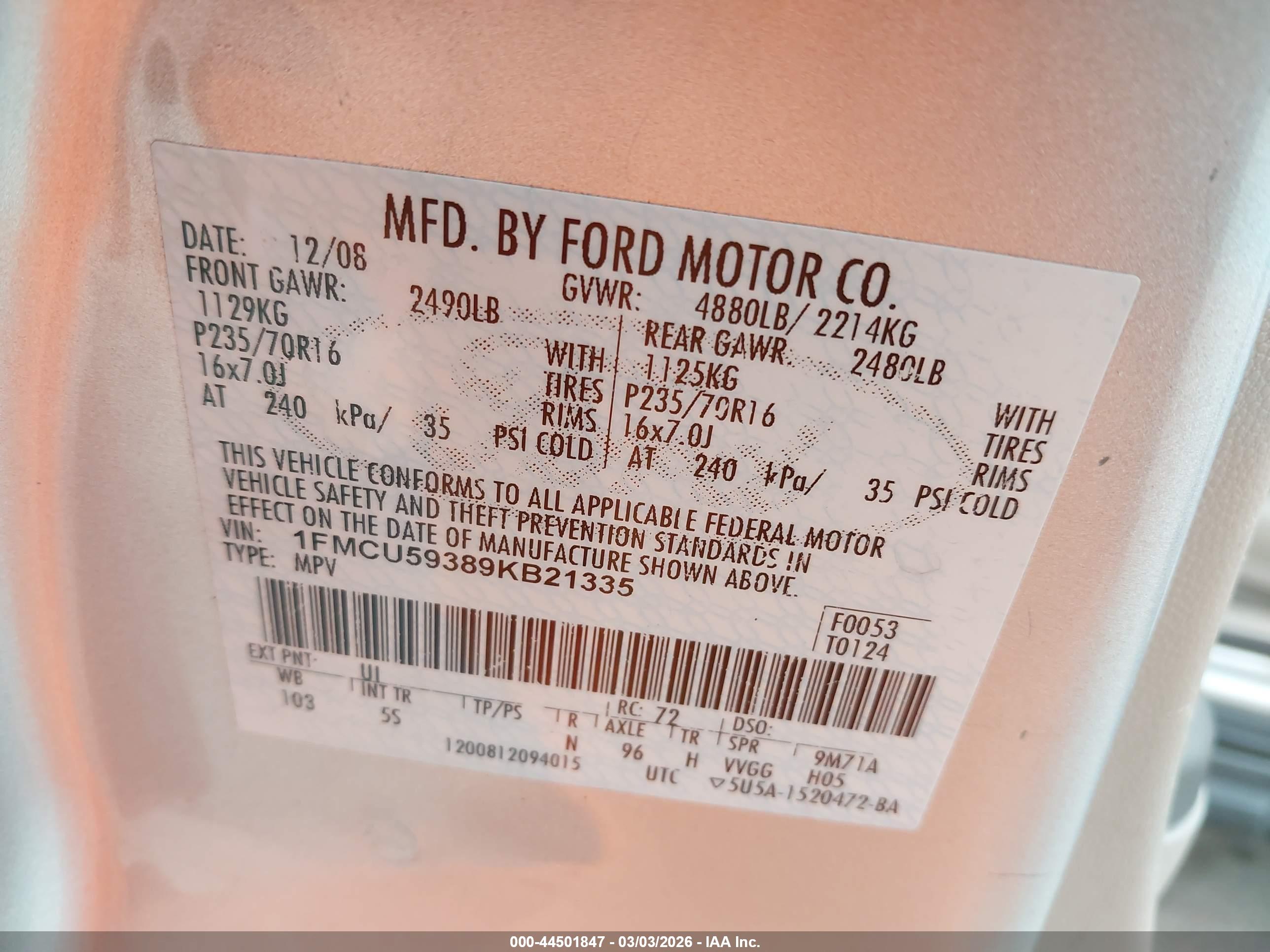 FORD ESCAPE image 9