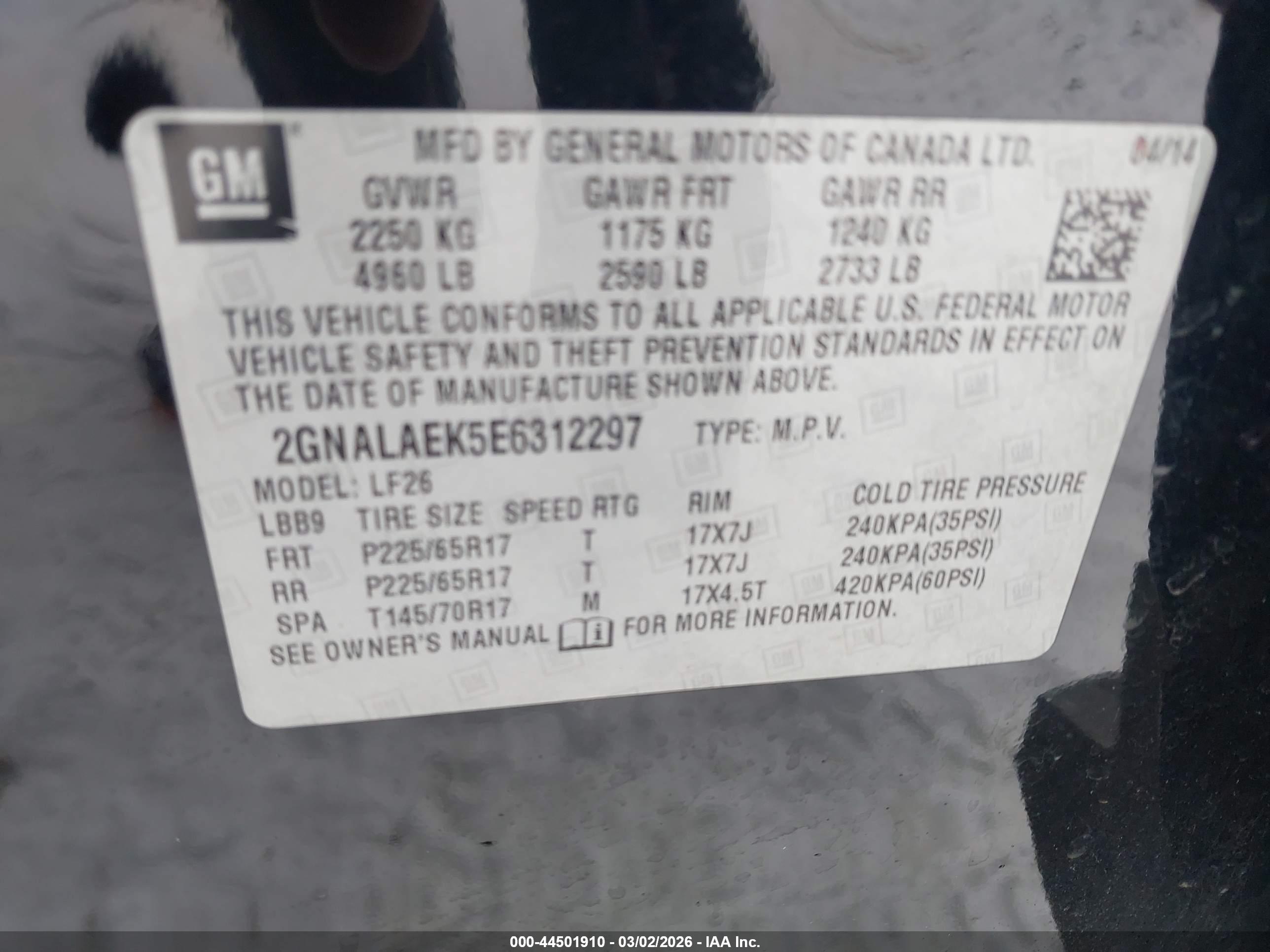 CHEVROLET EQUINOX image 9