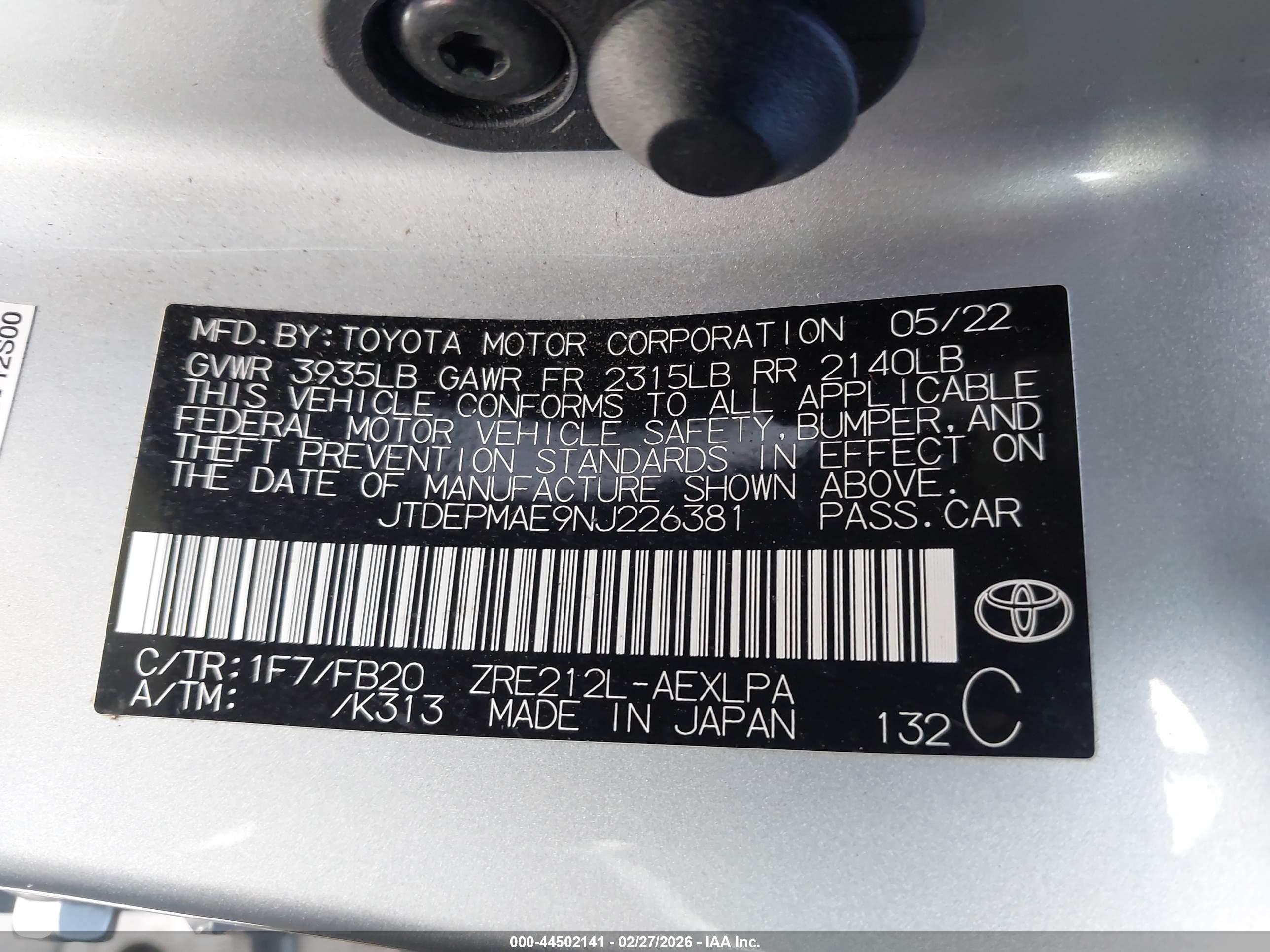 TOYOTA COROLLA image 9