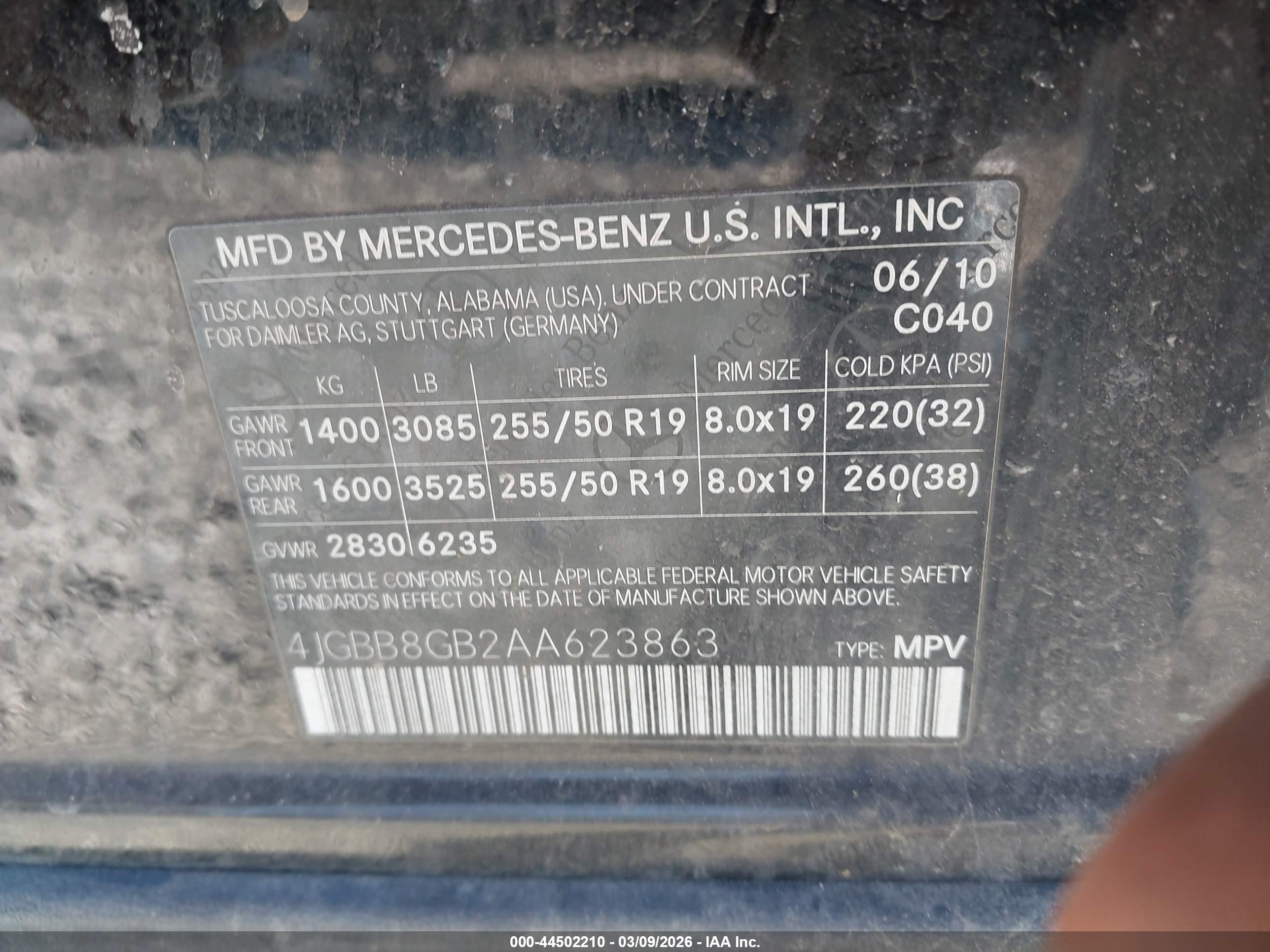 MERCEDES-BENZ ML image 9