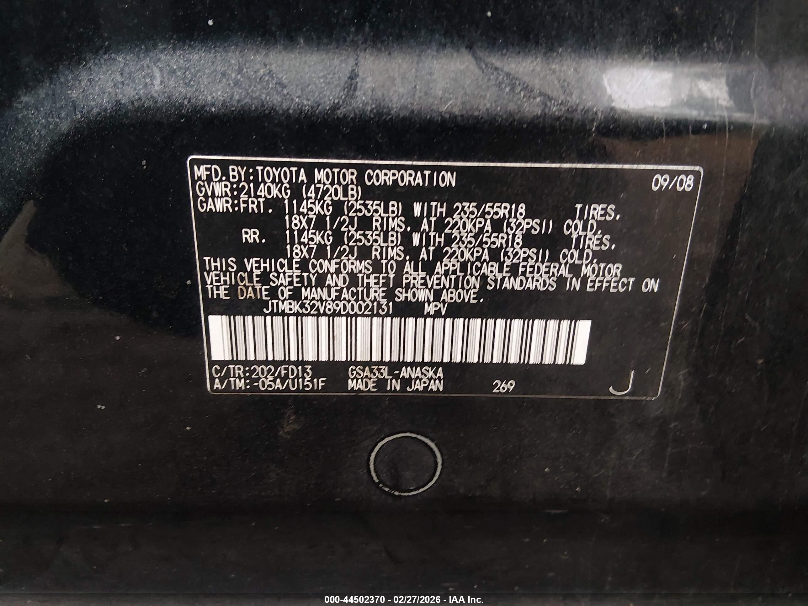 TOYOTA RAV4 image 9