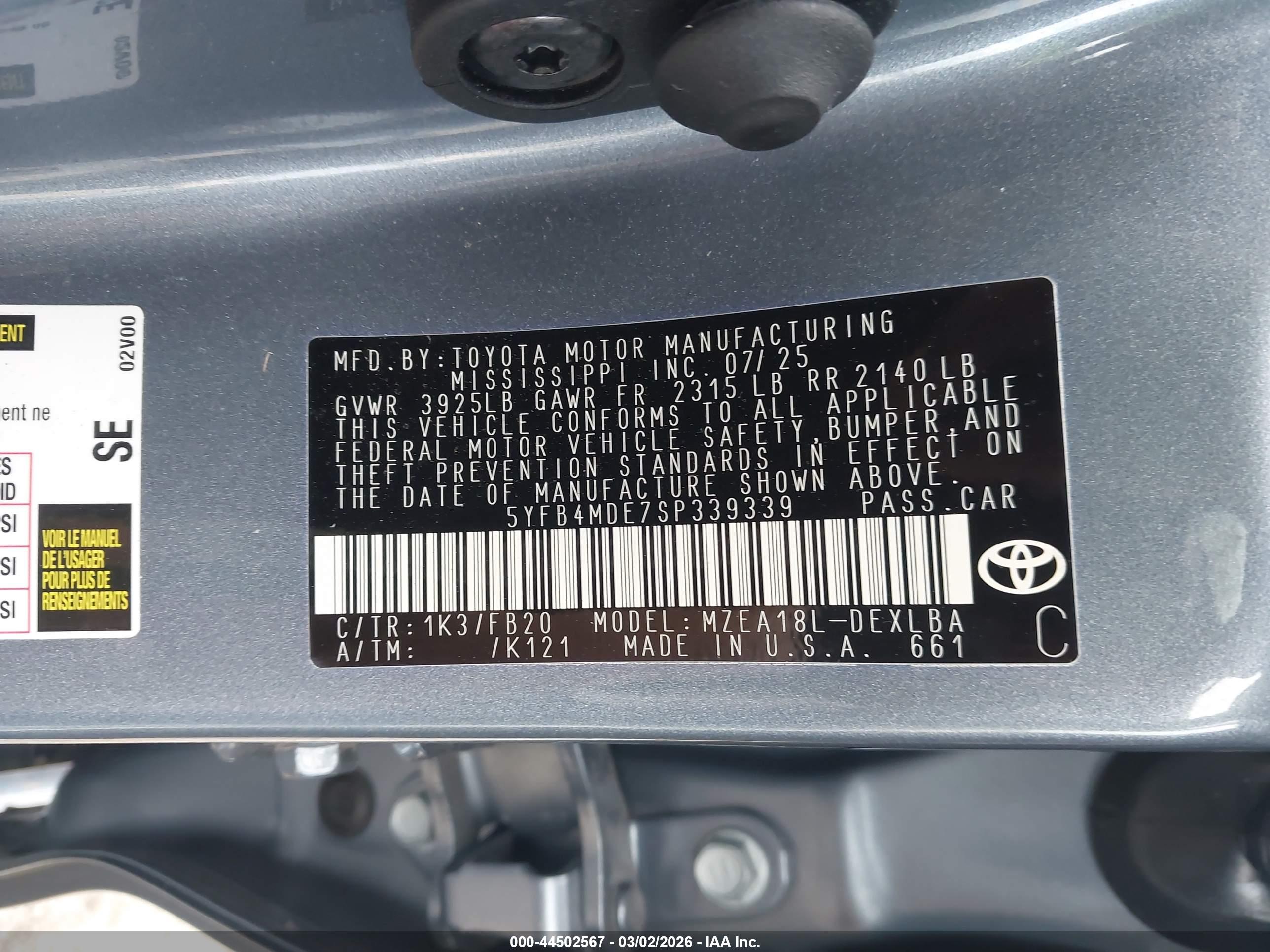 TOYOTA COROLLA image 9