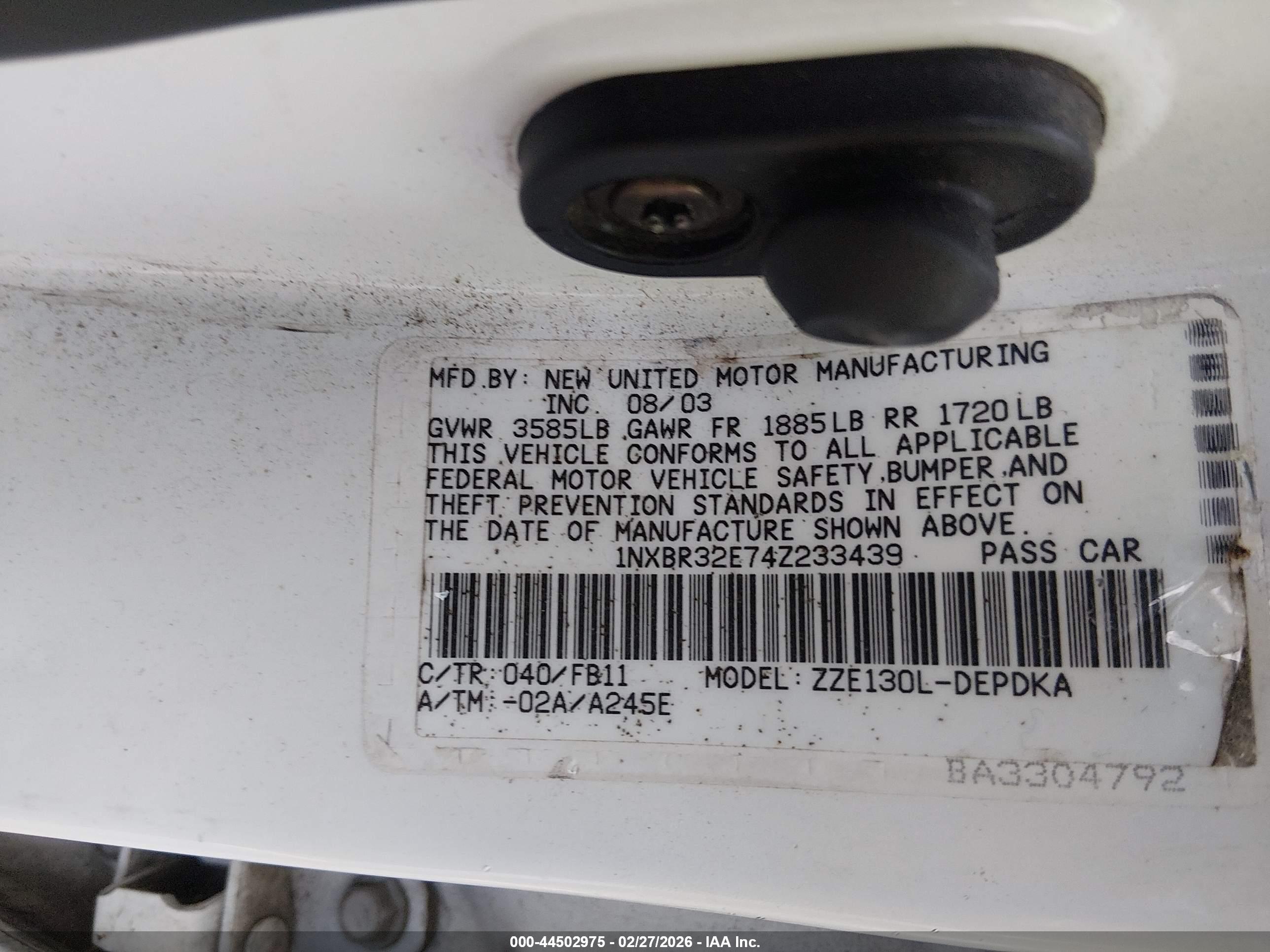 TOYOTA COROLLA image 9