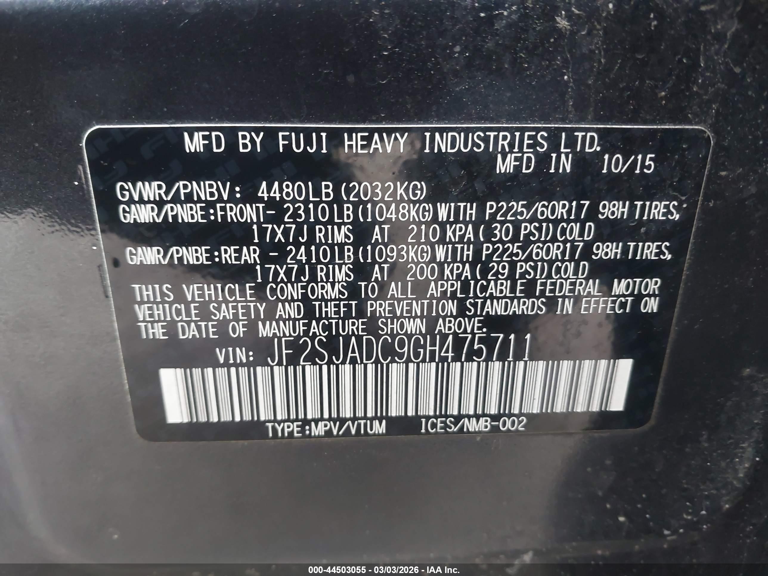 SUBARU FORESTER image 9