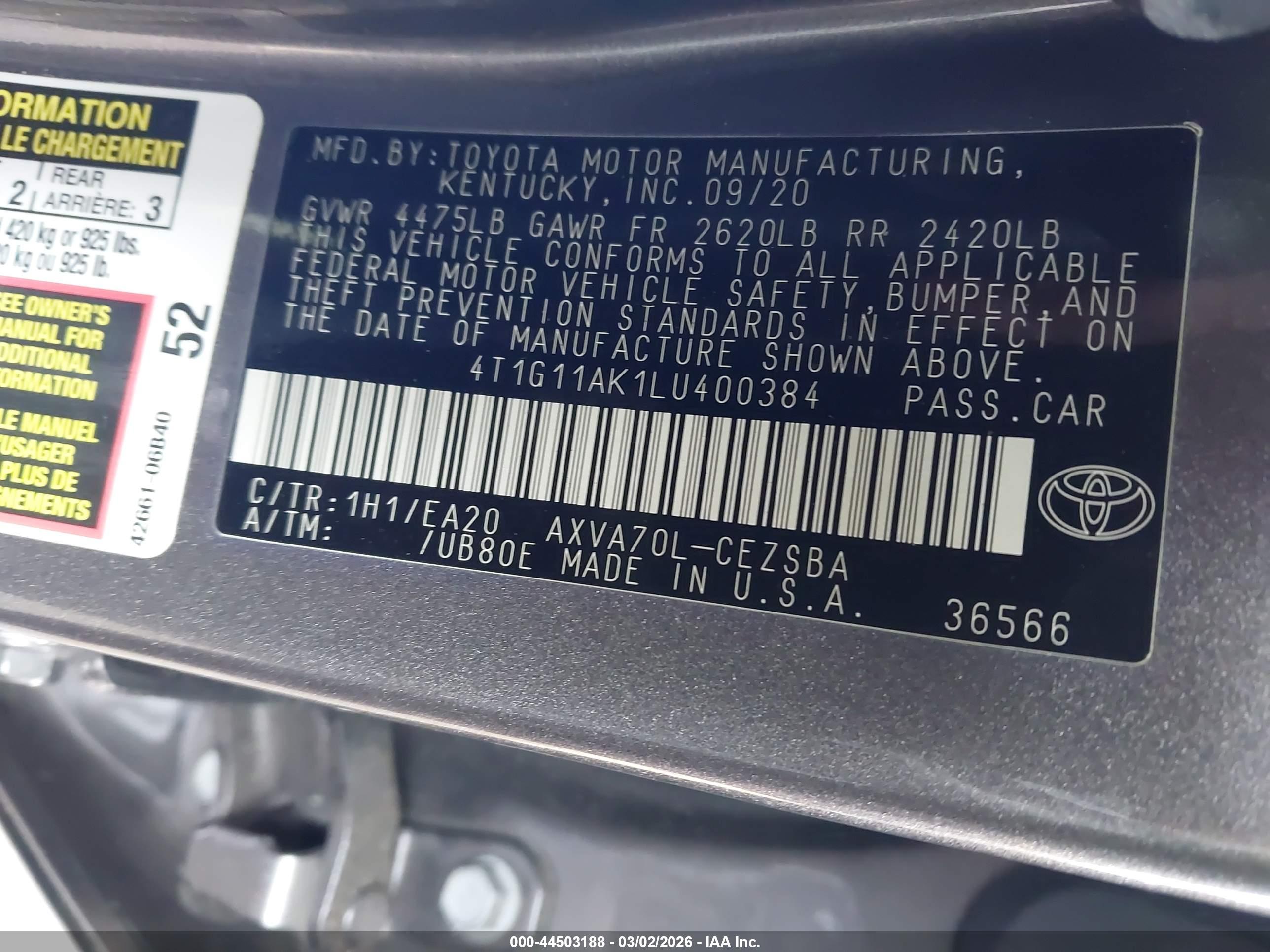TOYOTA CAMRY image 9