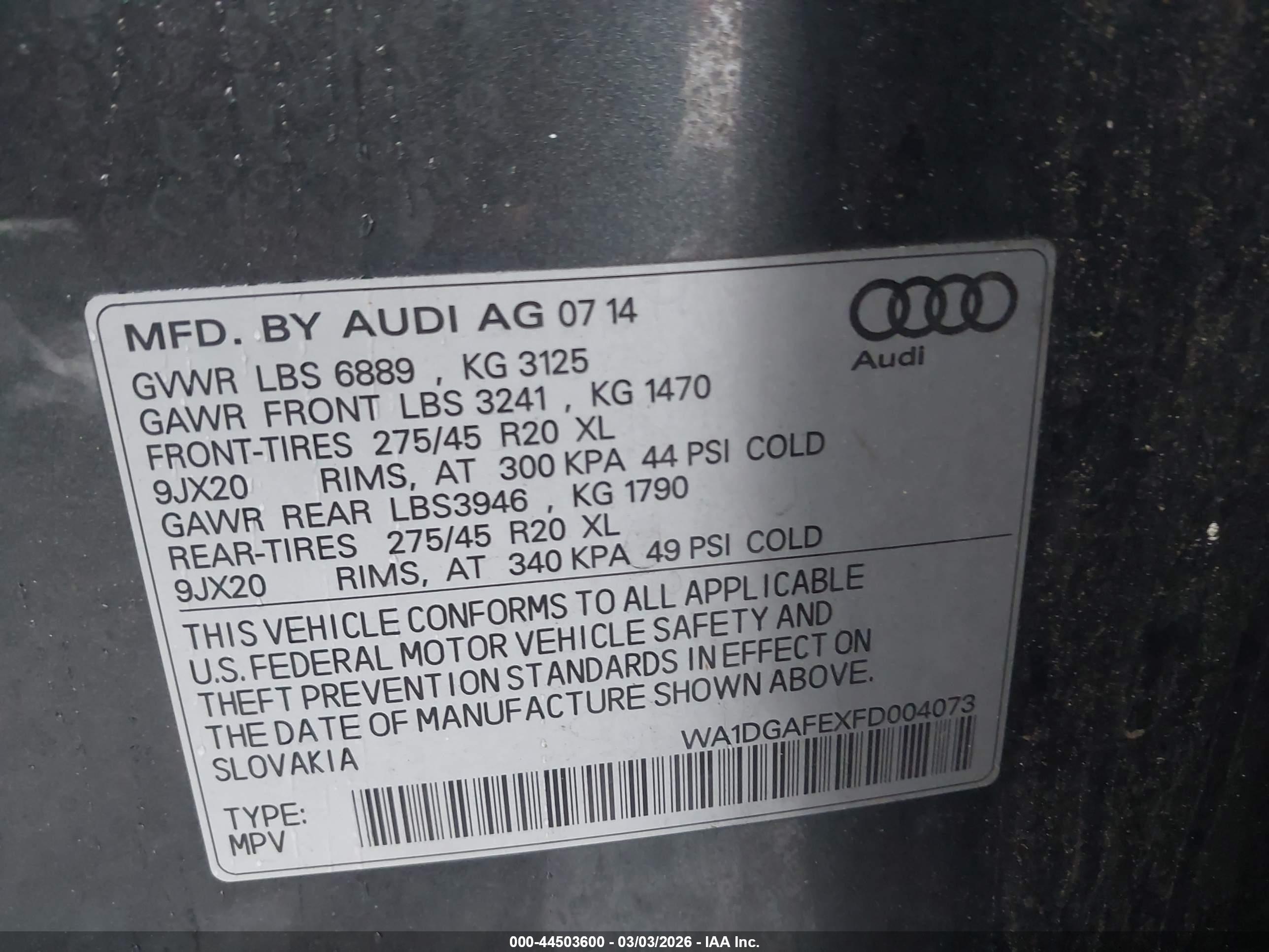 AUDI Q7 image 9