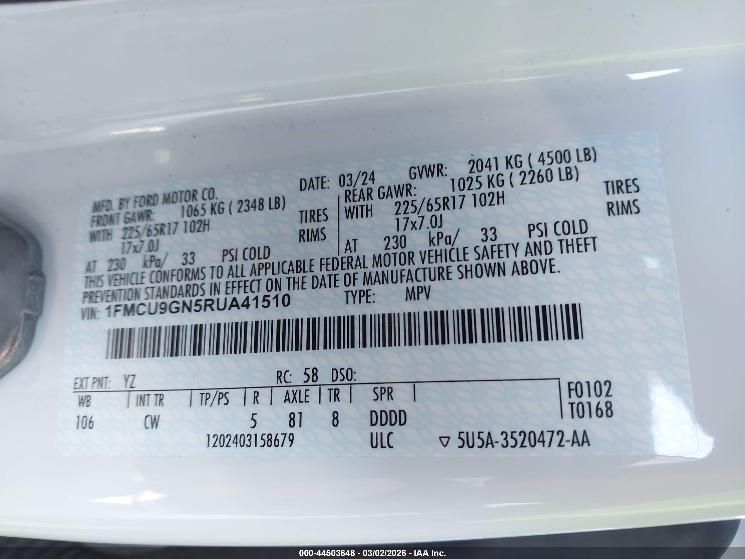 FORD ESCAPE image 9