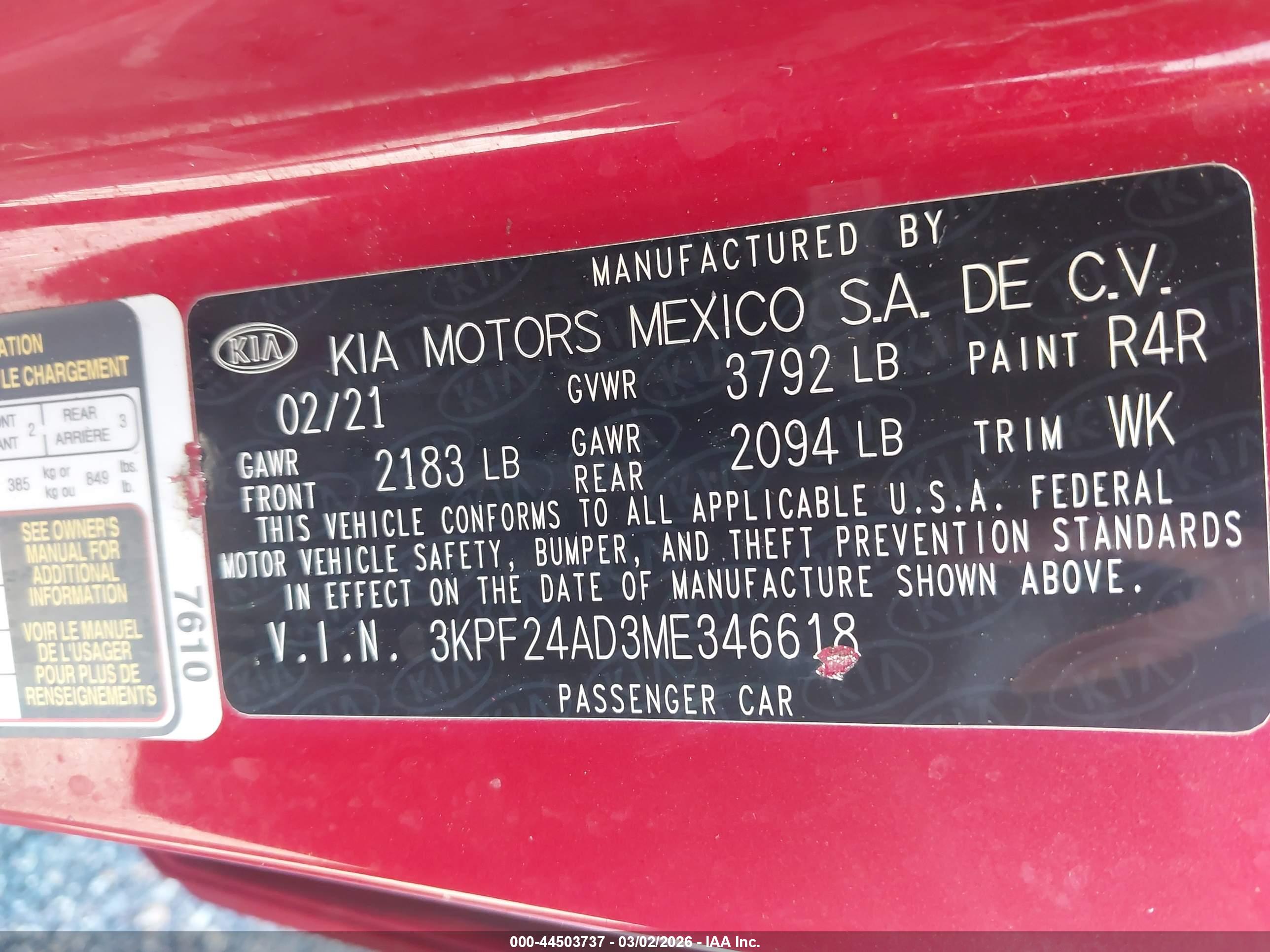 KIA FORTE image 9