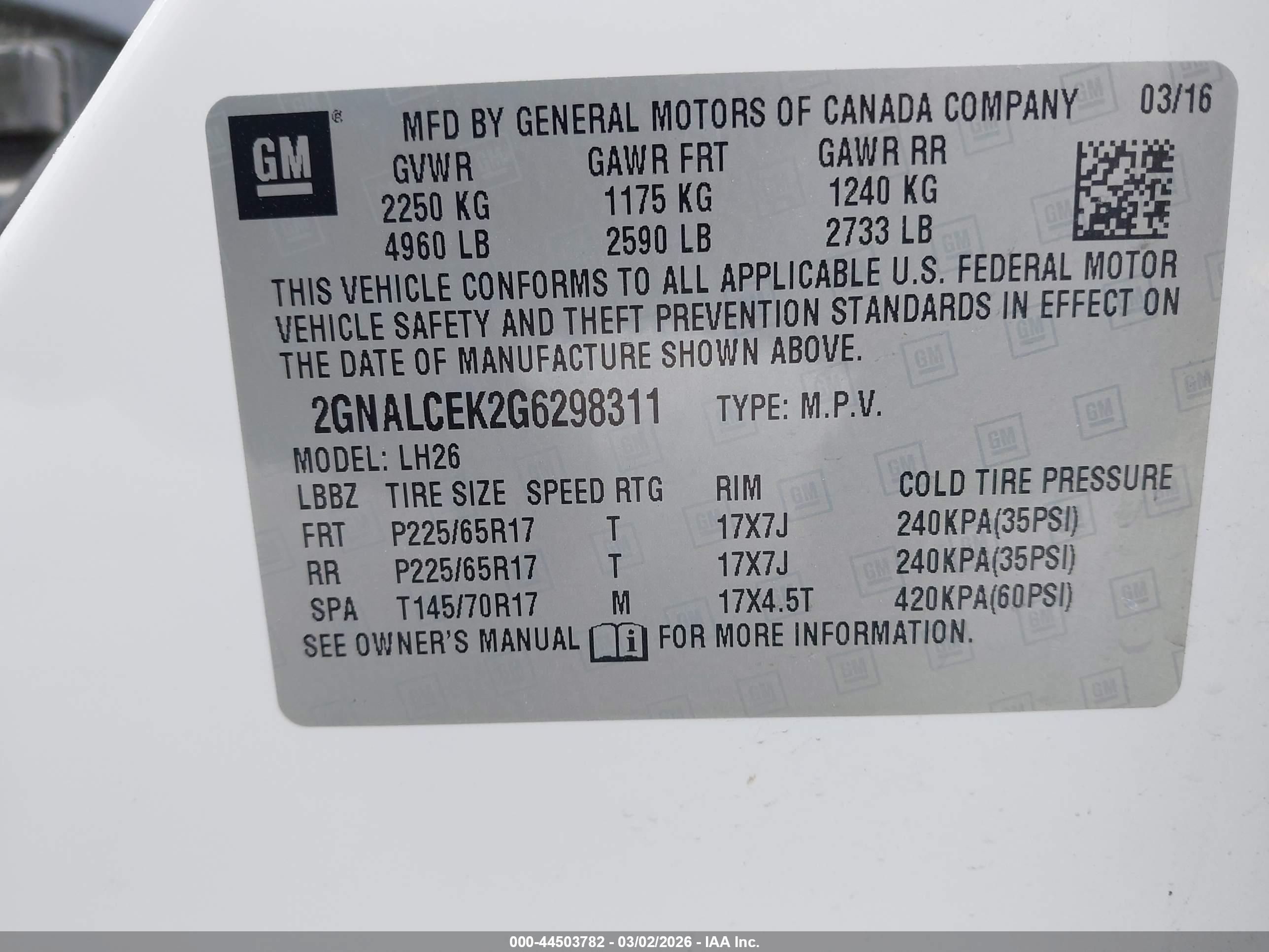 CHEVROLET EQUINOX image 9