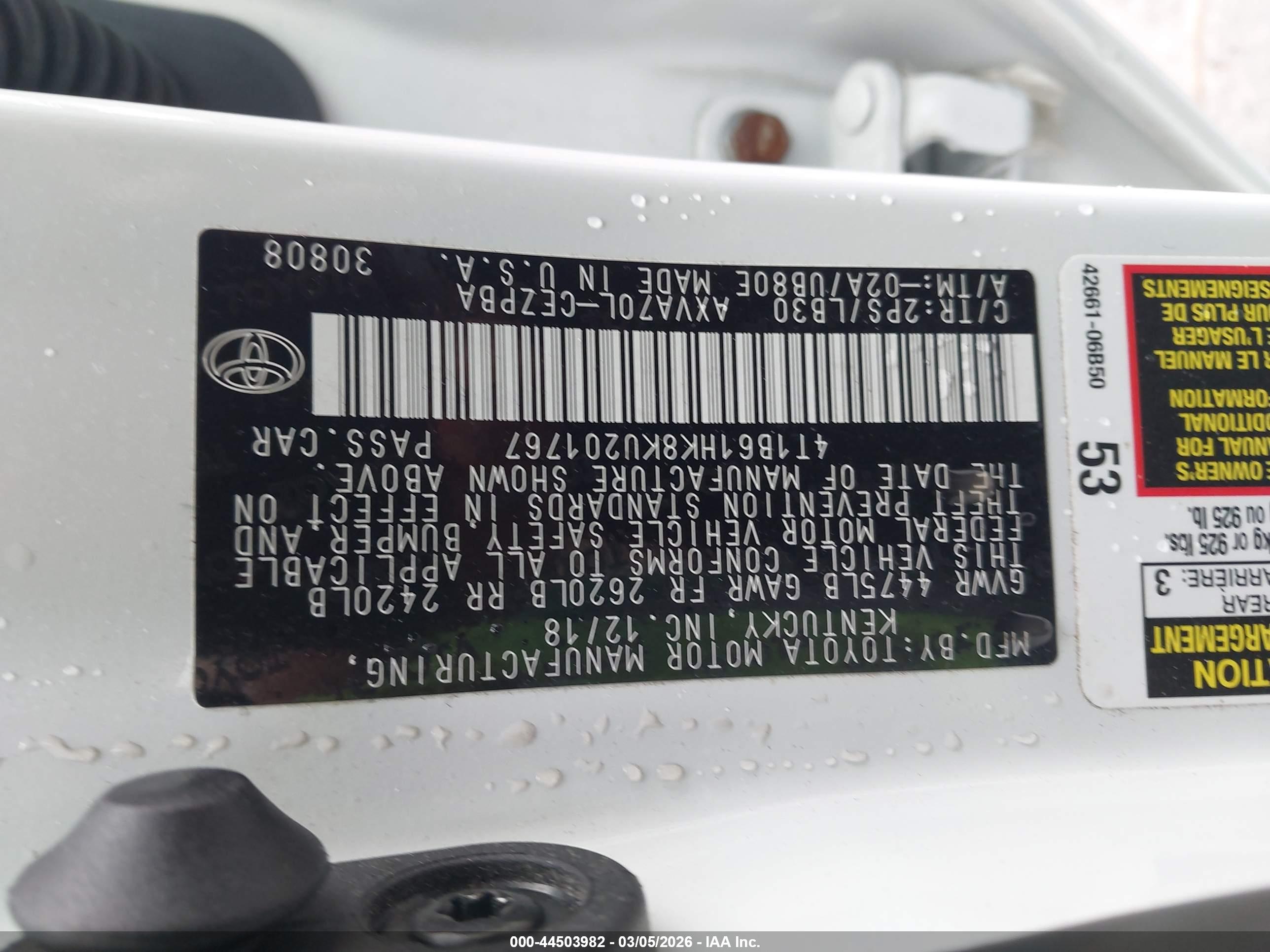 TOYOTA CAMRY image 9