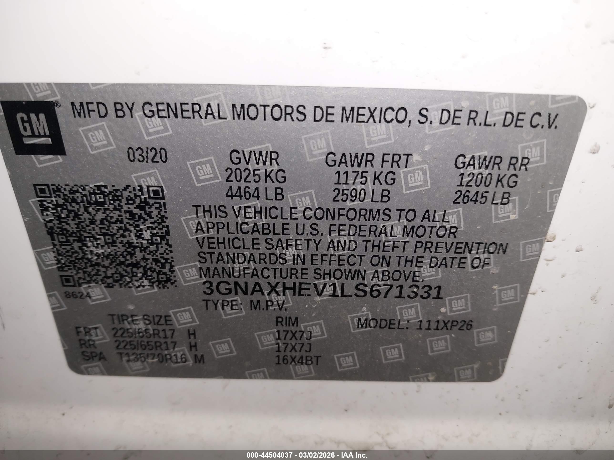 CHEVROLET EQUINOX image 9
