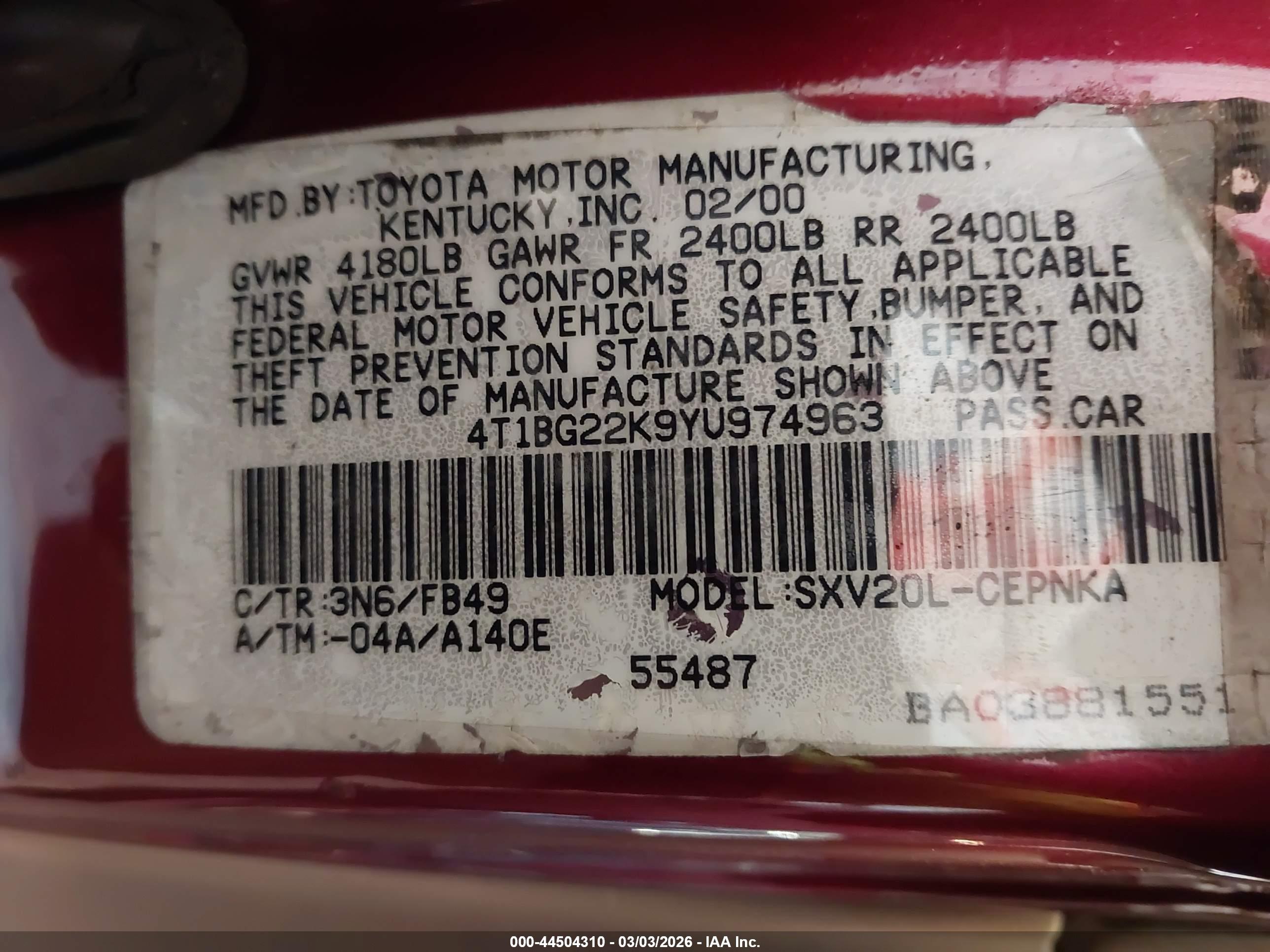 TOYOTA CAMRY image 9