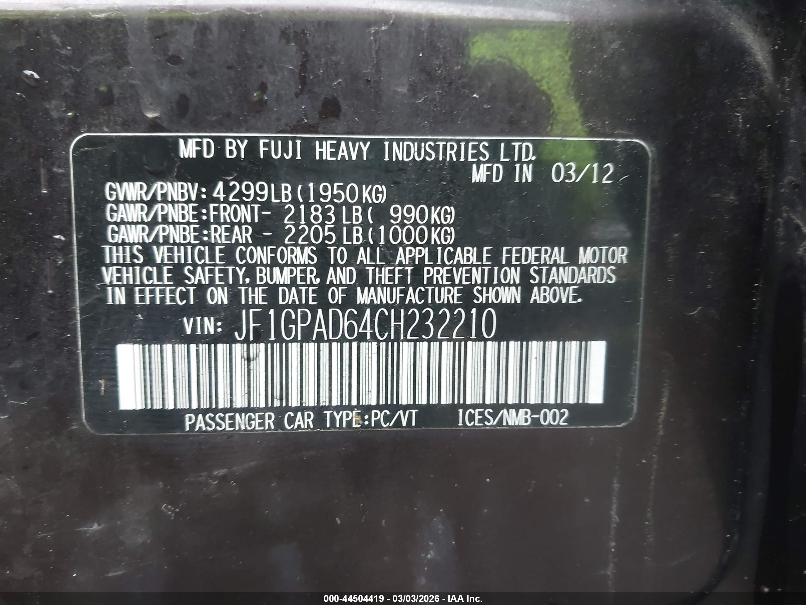 SUBARU IMPREZA image 9