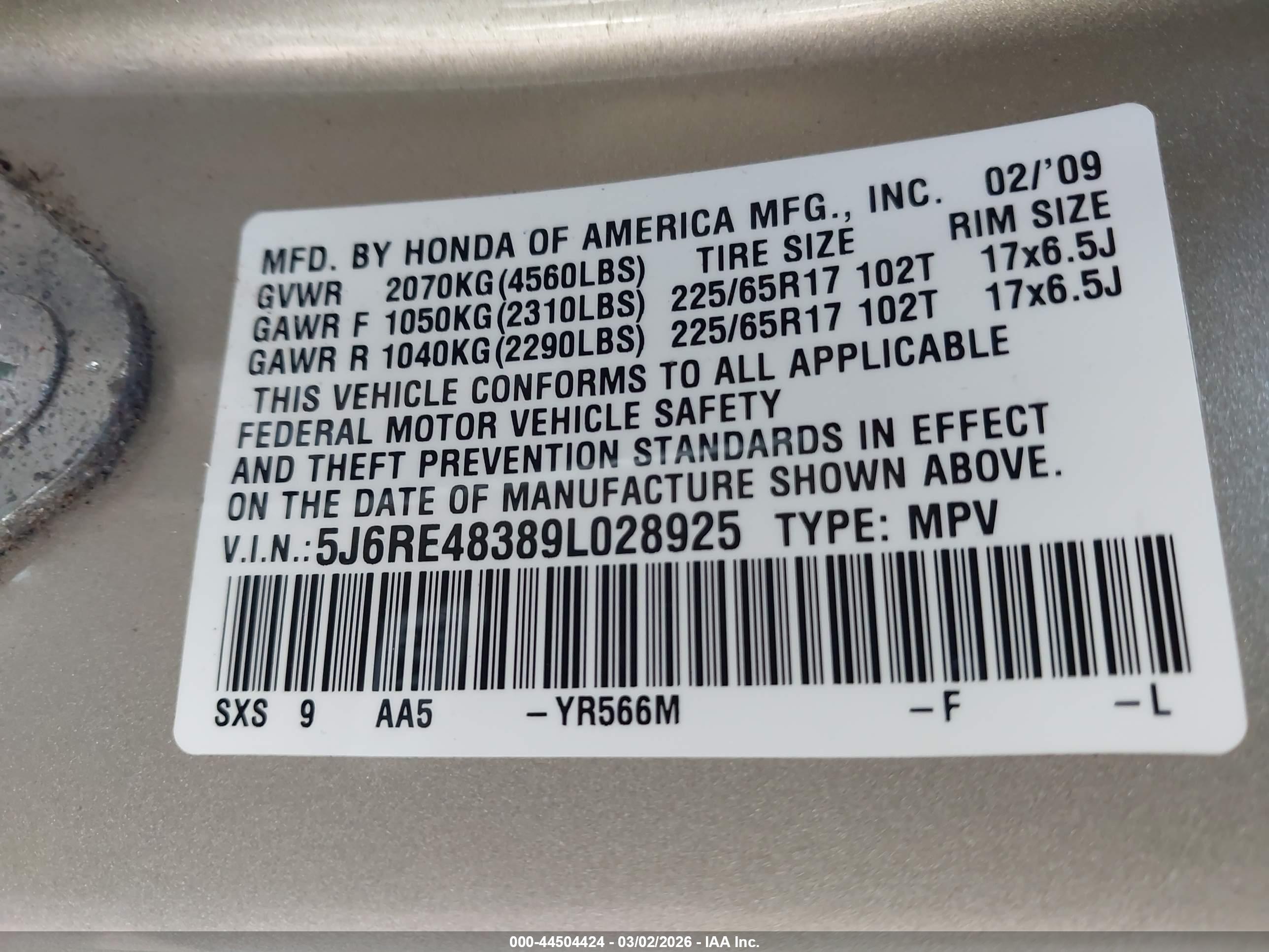 HONDA CR-V image 9