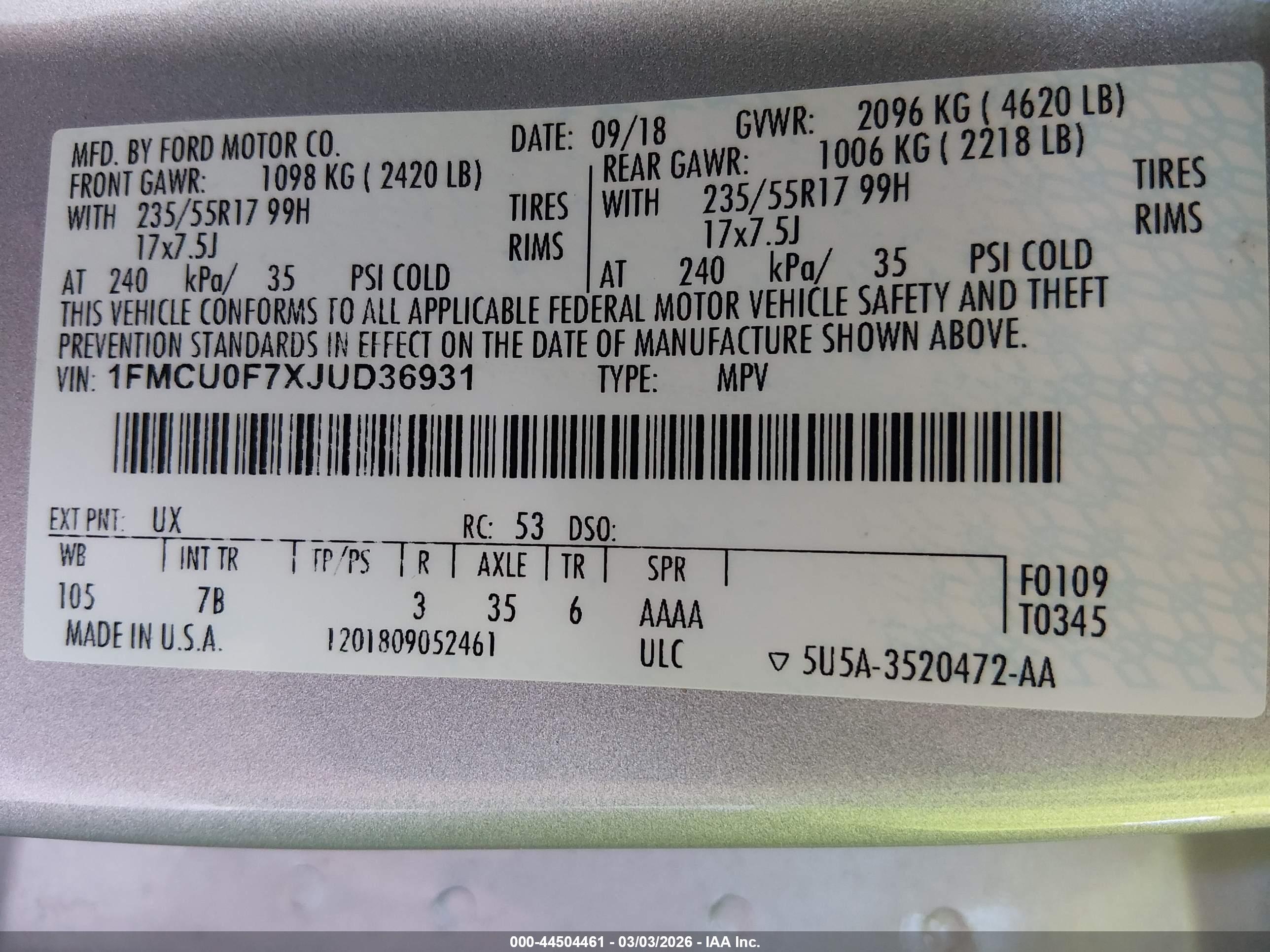 FORD ESCAPE image 9