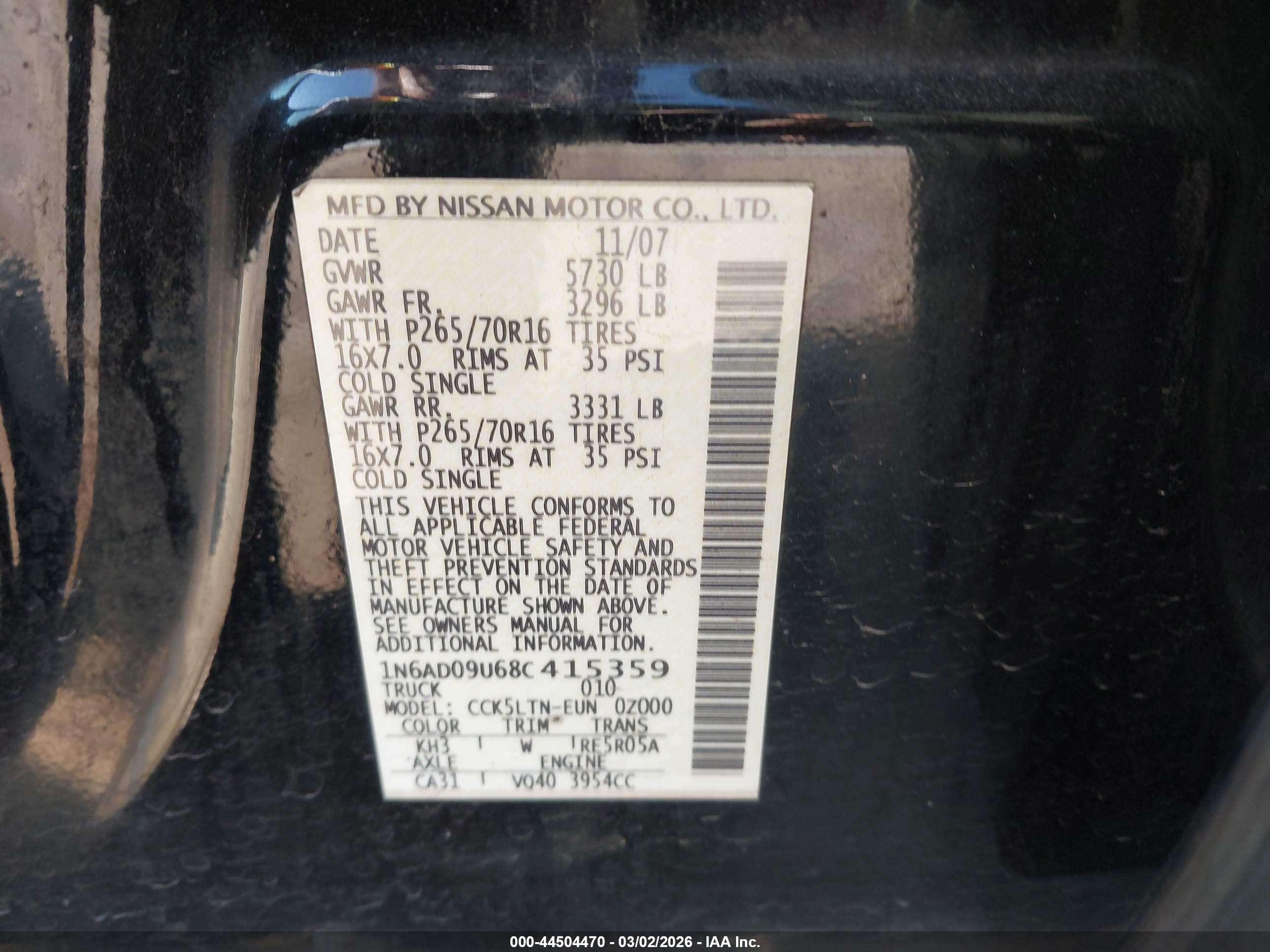 NISSAN FRONTIER image 9