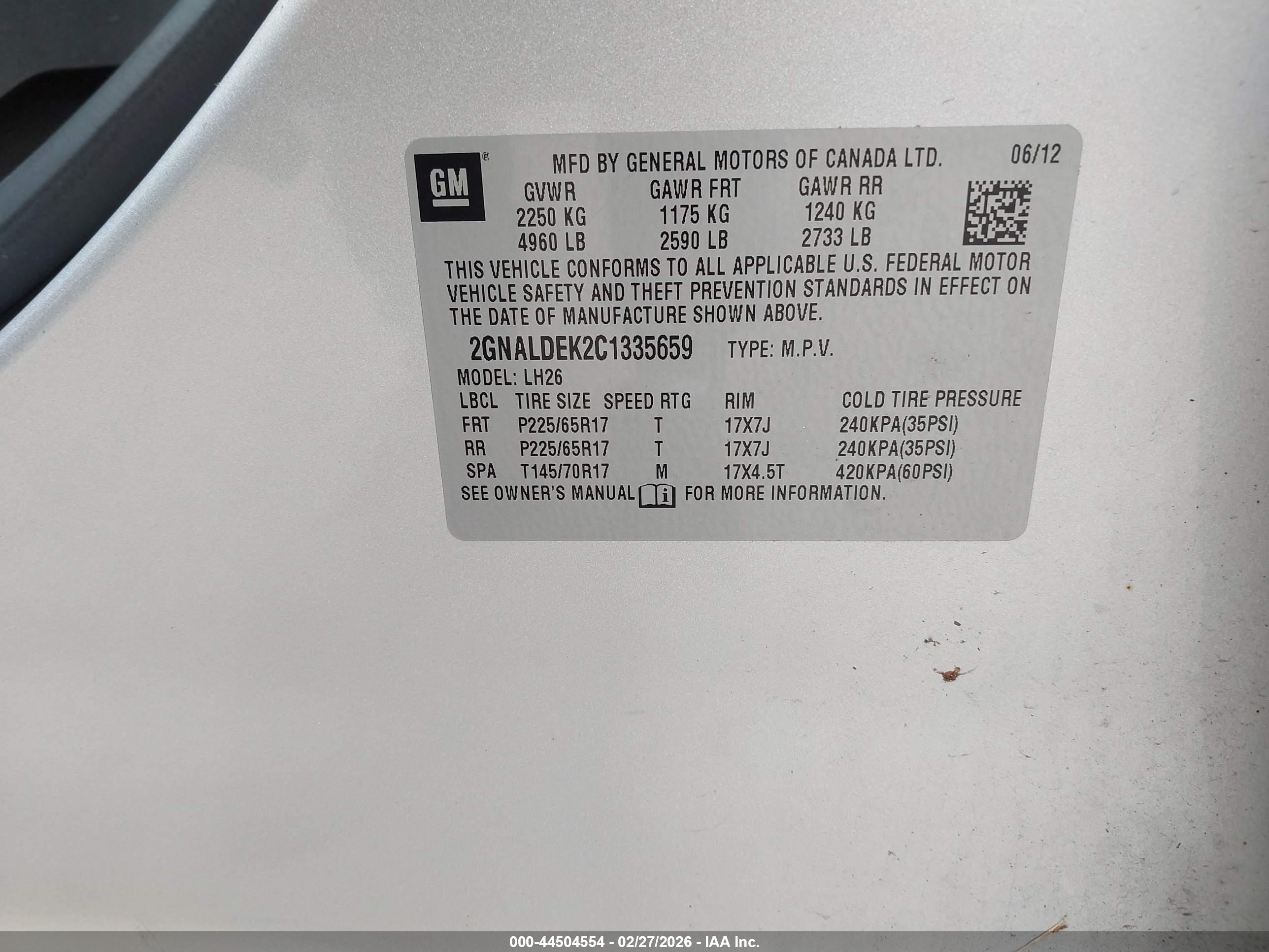CHEVROLET EQUINOX image 9