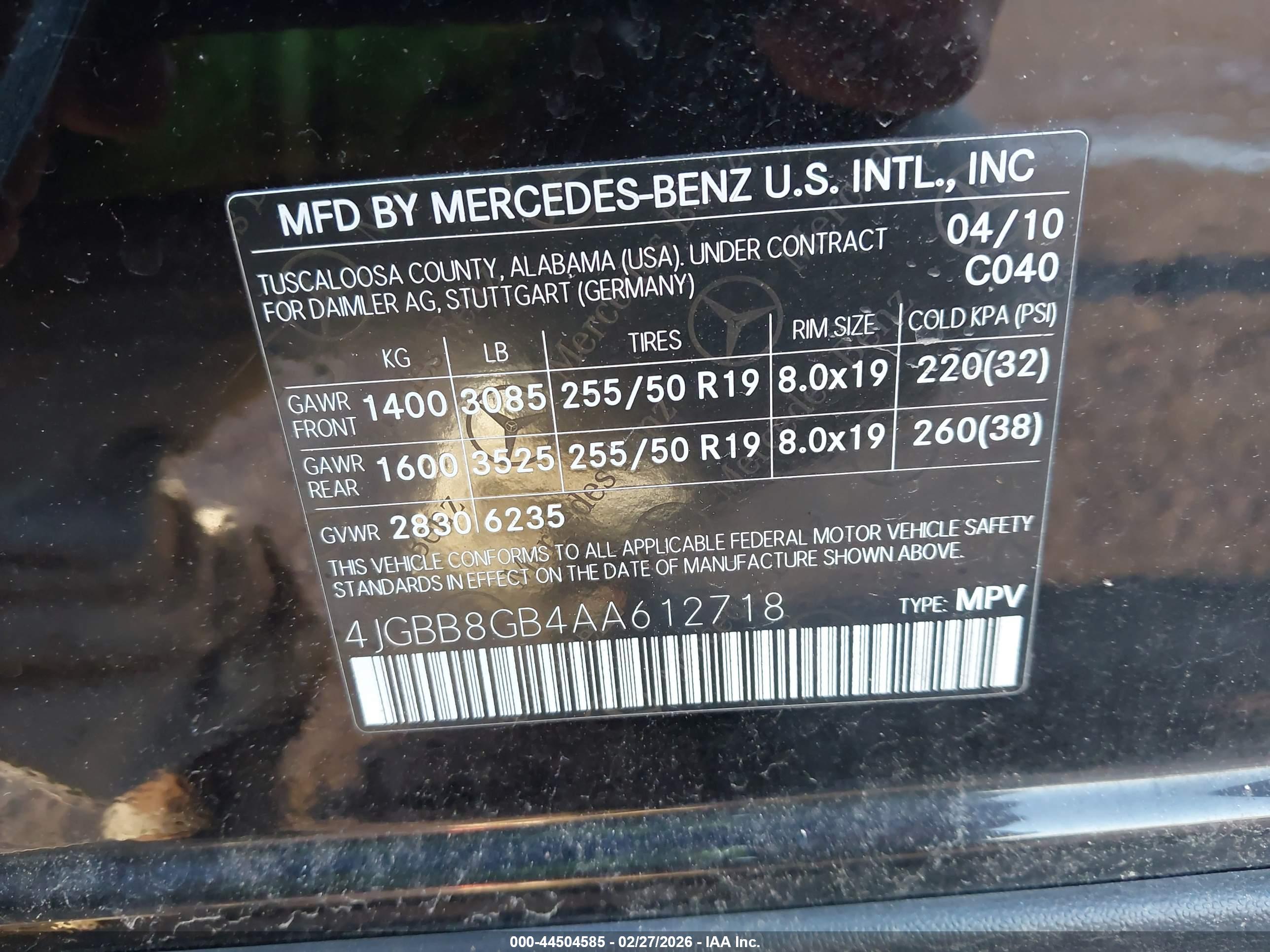 MERCEDES-BENZ ML image 9