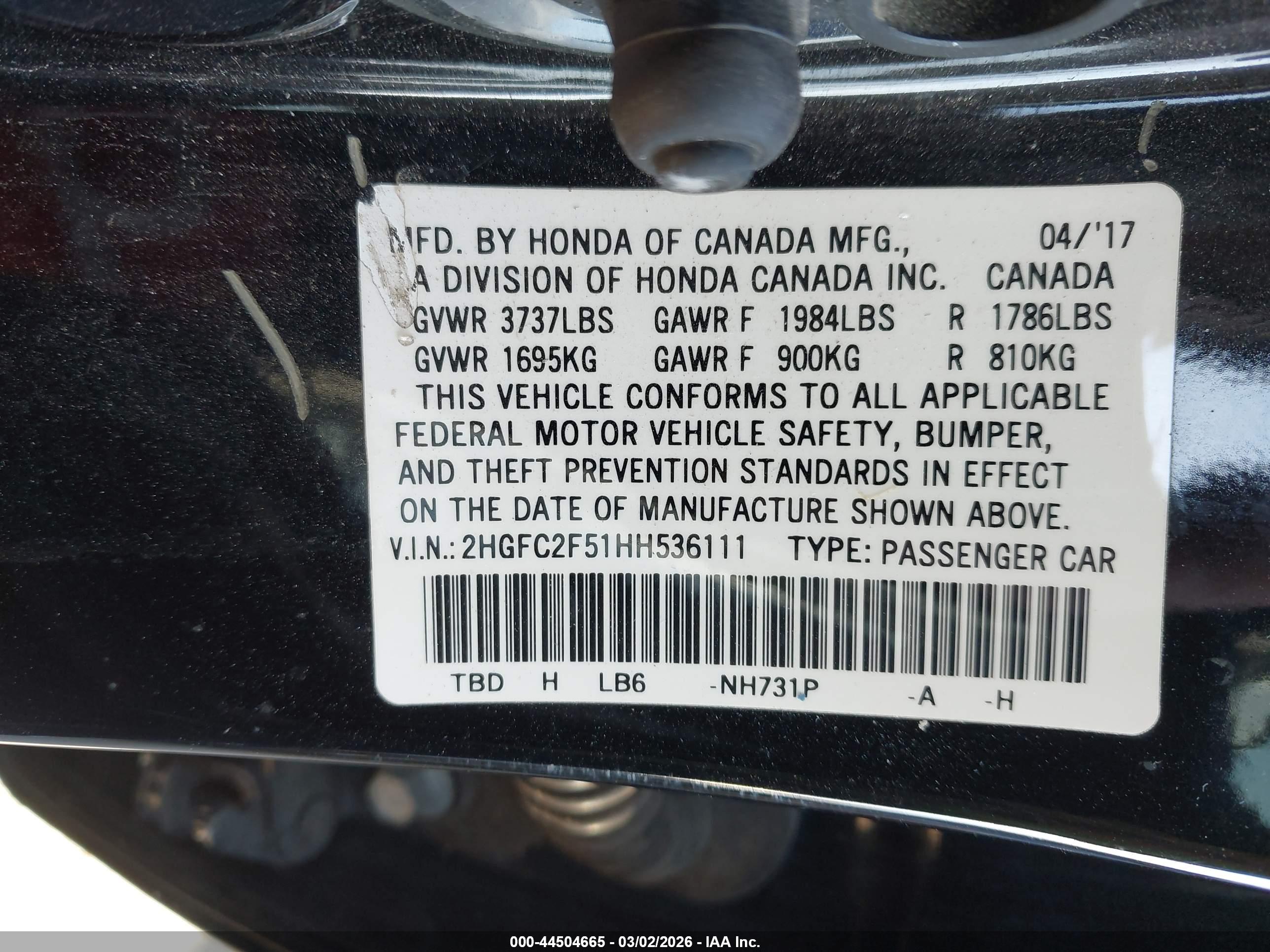 HONDA CIVIC image 9
