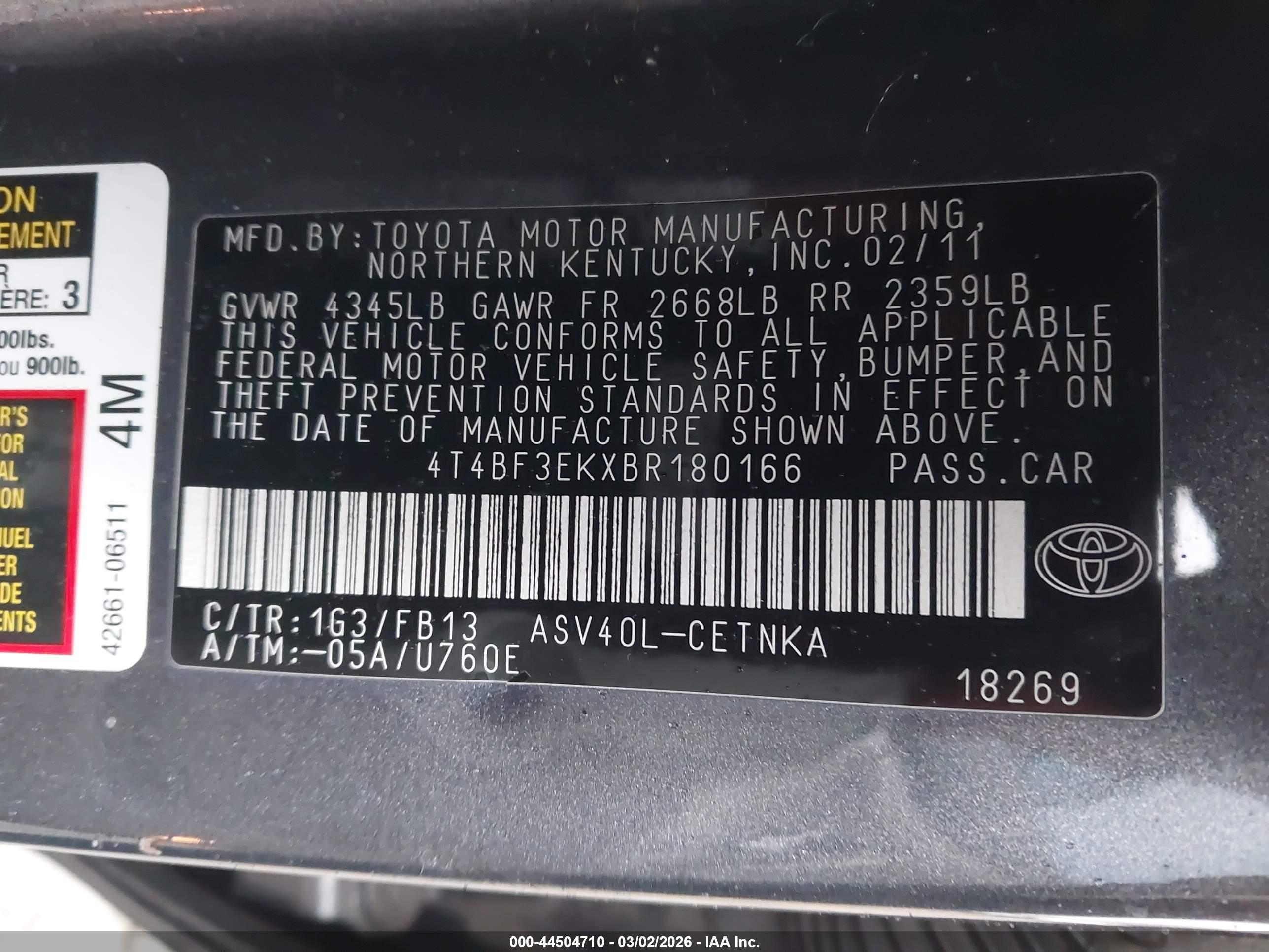 TOYOTA CAMRY image 9