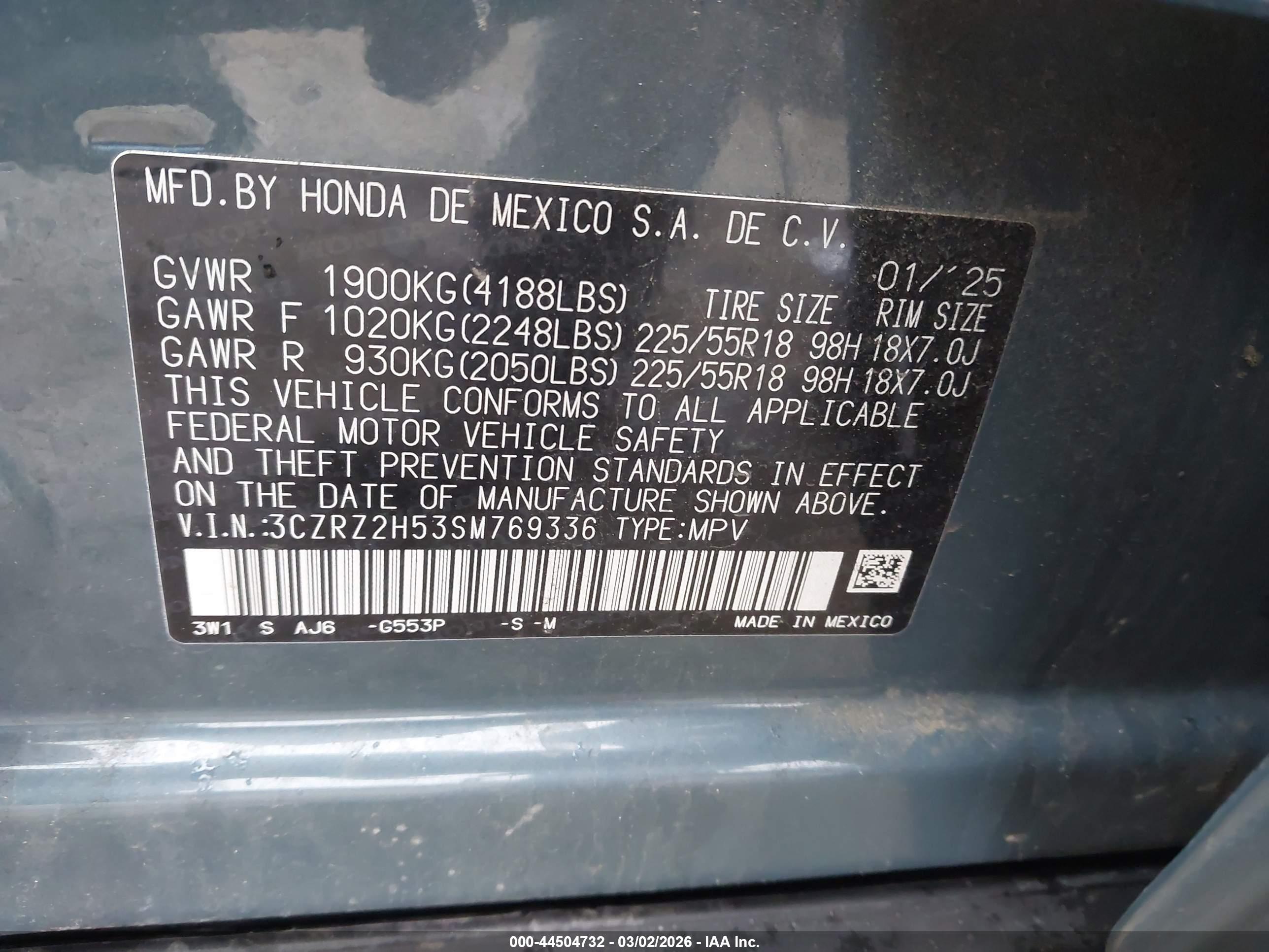 HONDA HR-V image 9