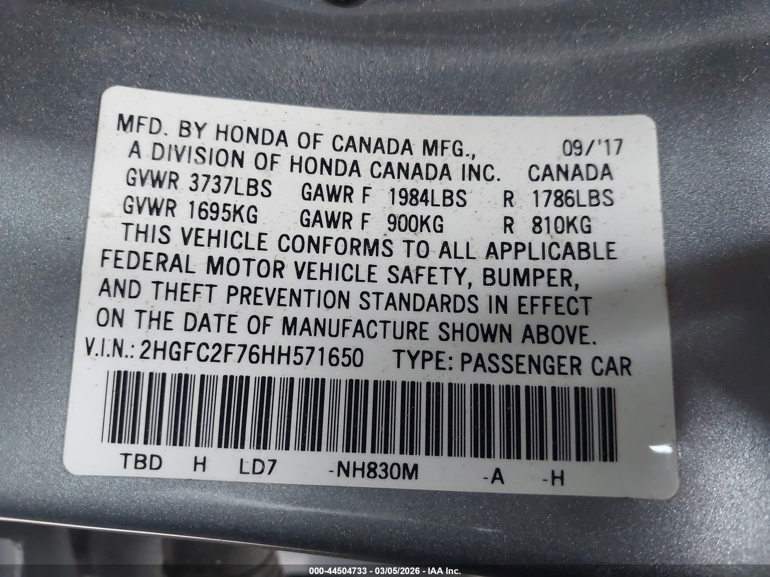 HONDA CIVIC image 9