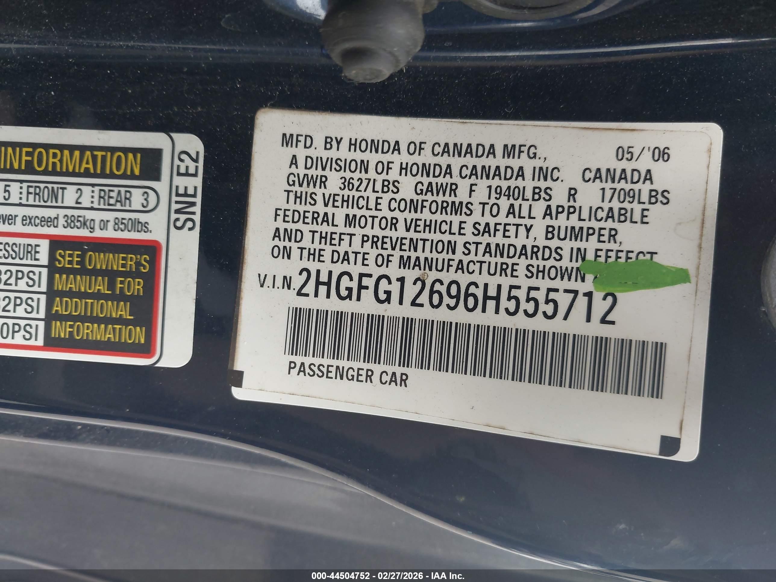 HONDA CIVIC image 9