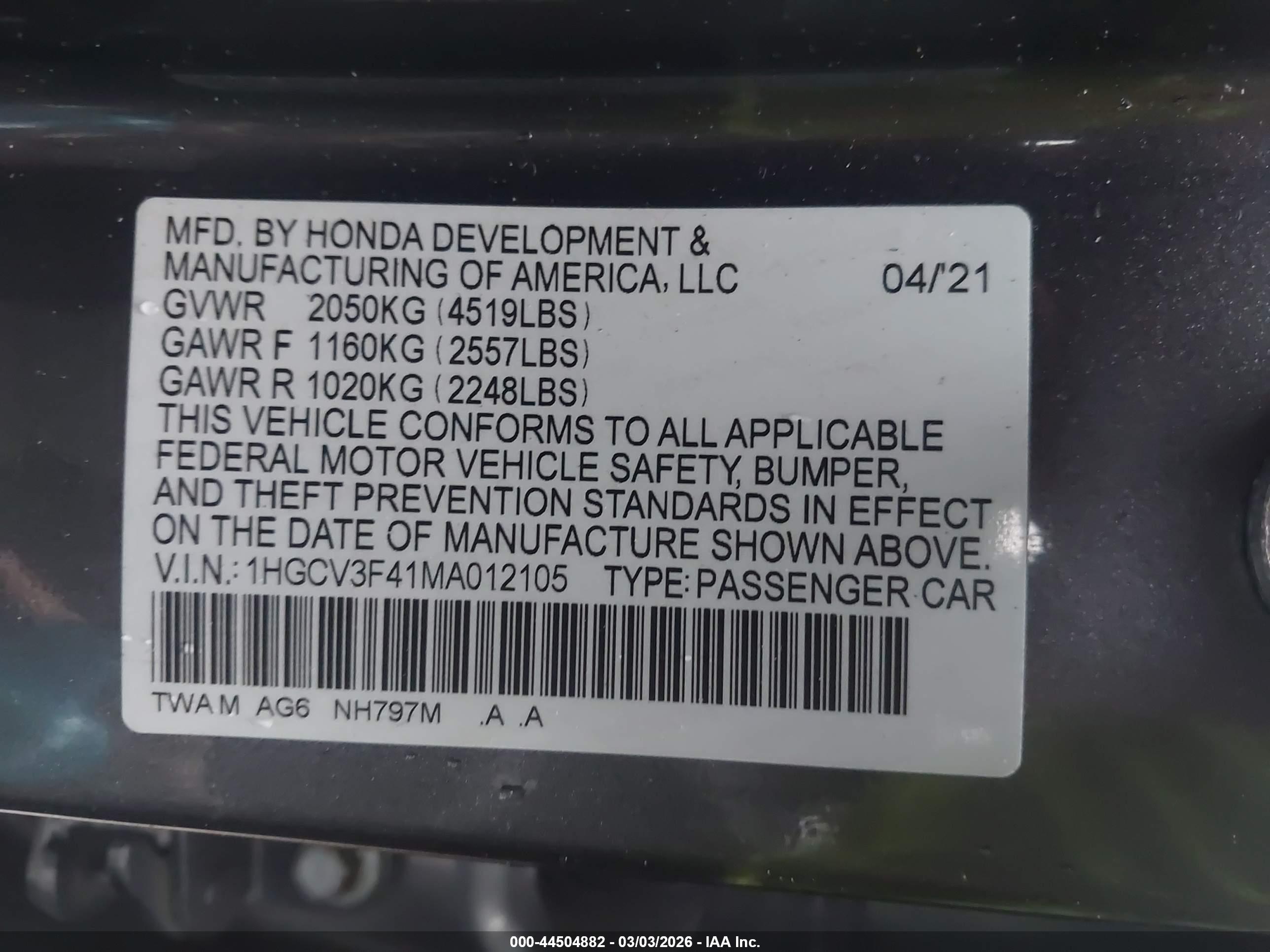 HONDA ACCORD image 9