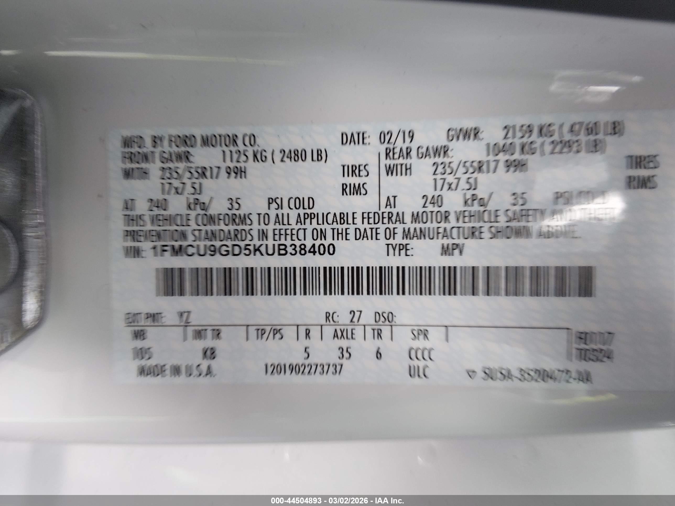 FORD ESCAPE image 9