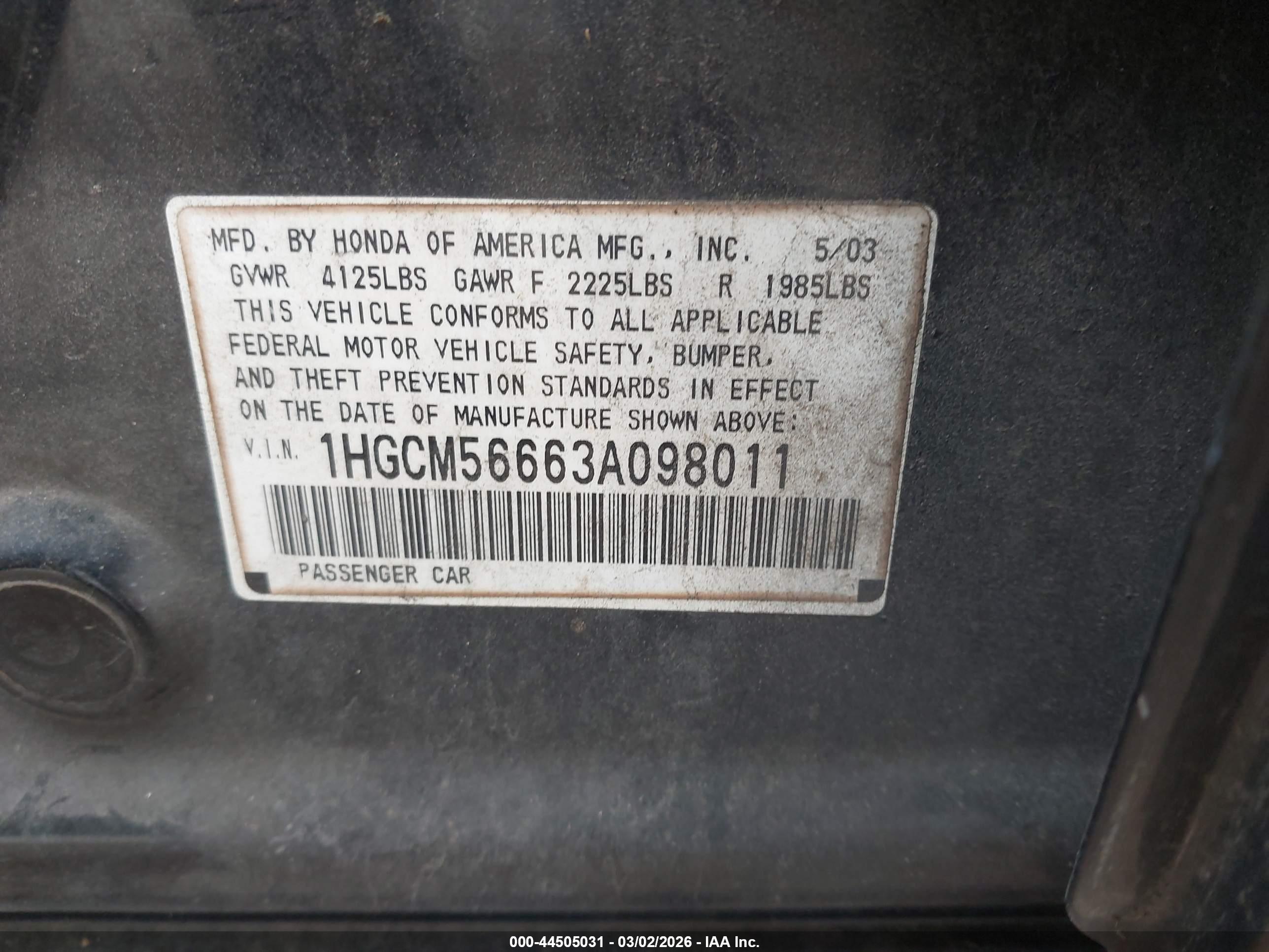 HONDA ACCORD image 9