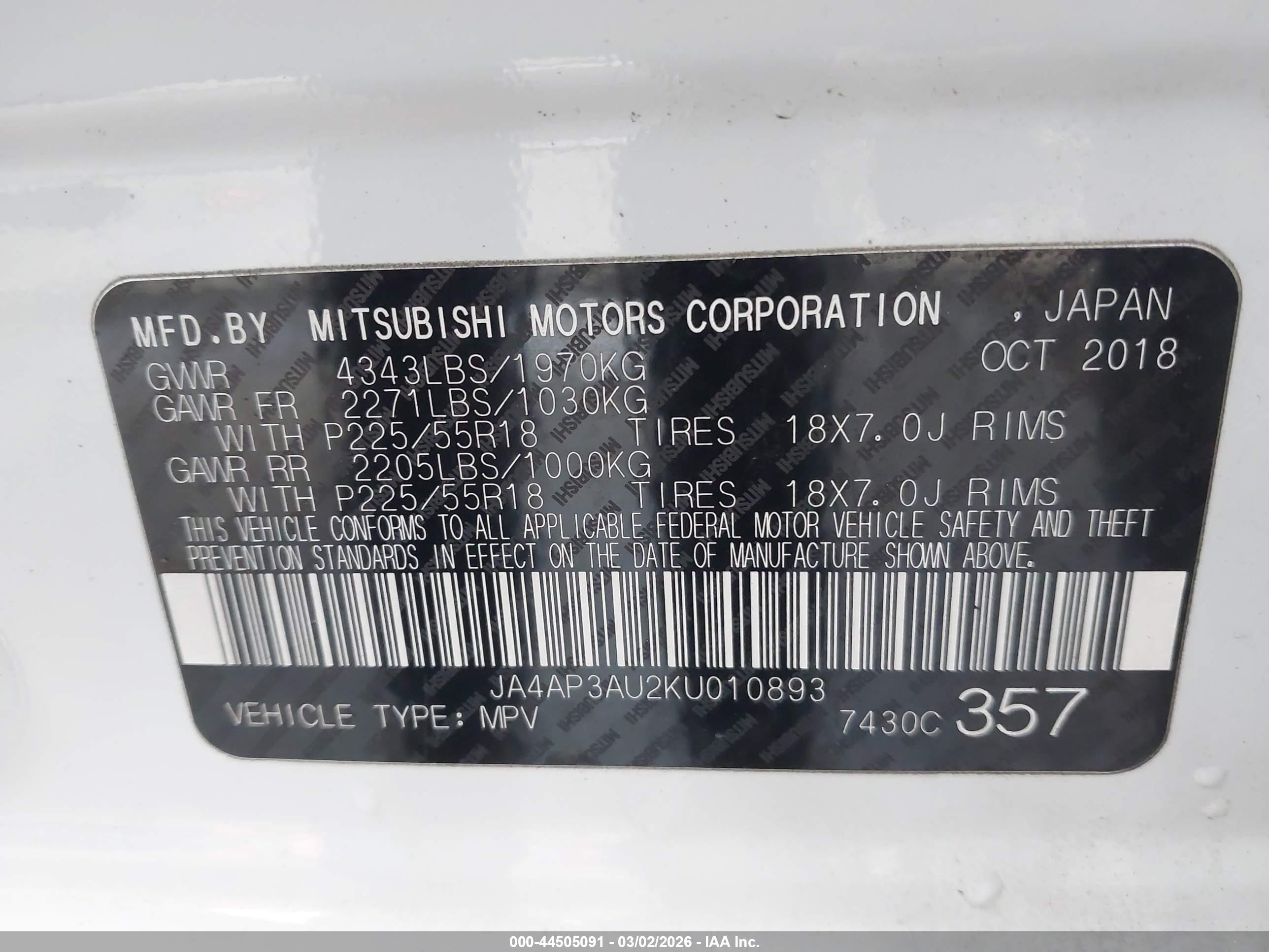 MITSUBISHI OUTLANDER image 9
