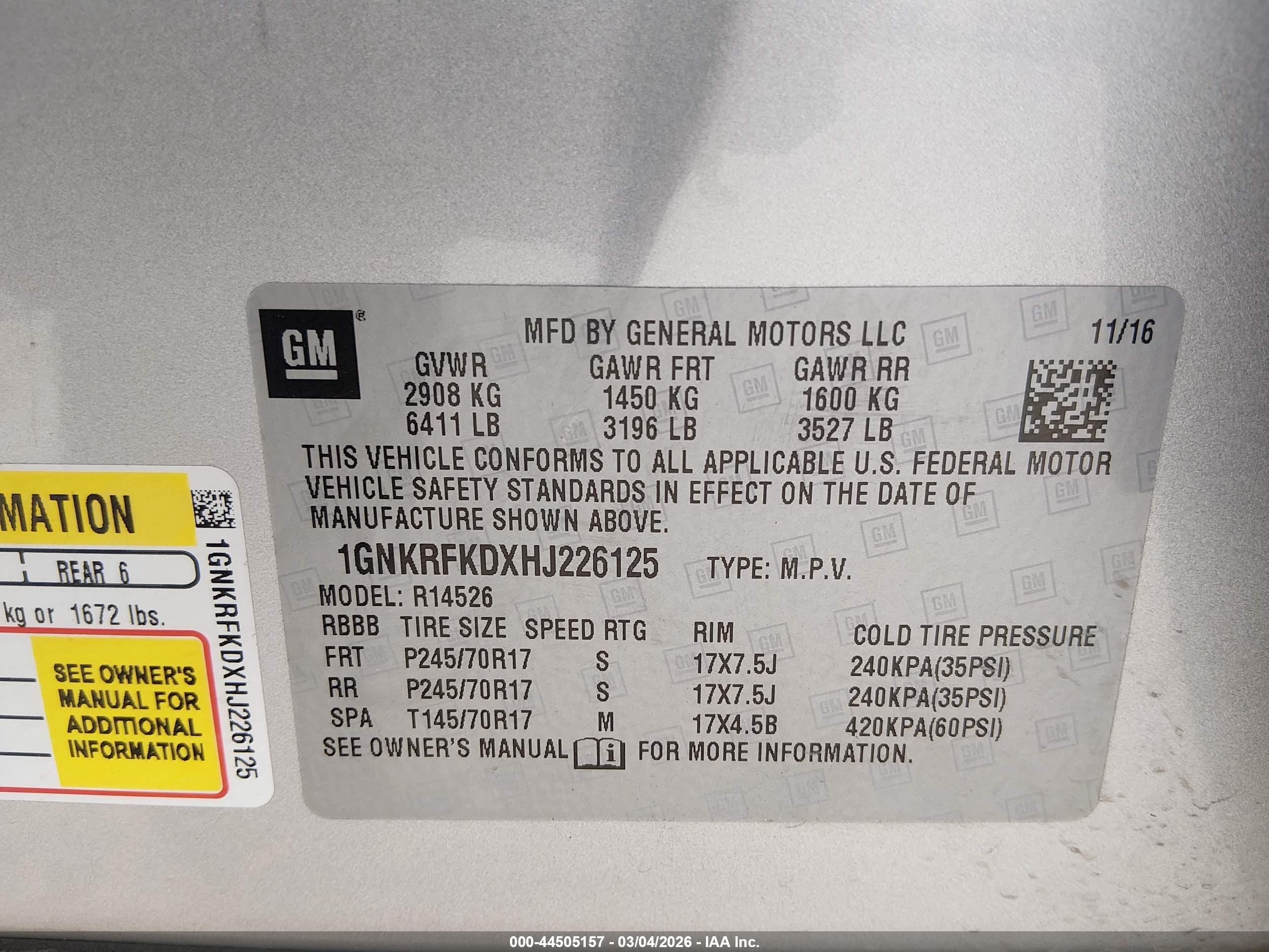CHEVROLET TRAVERSE image 9