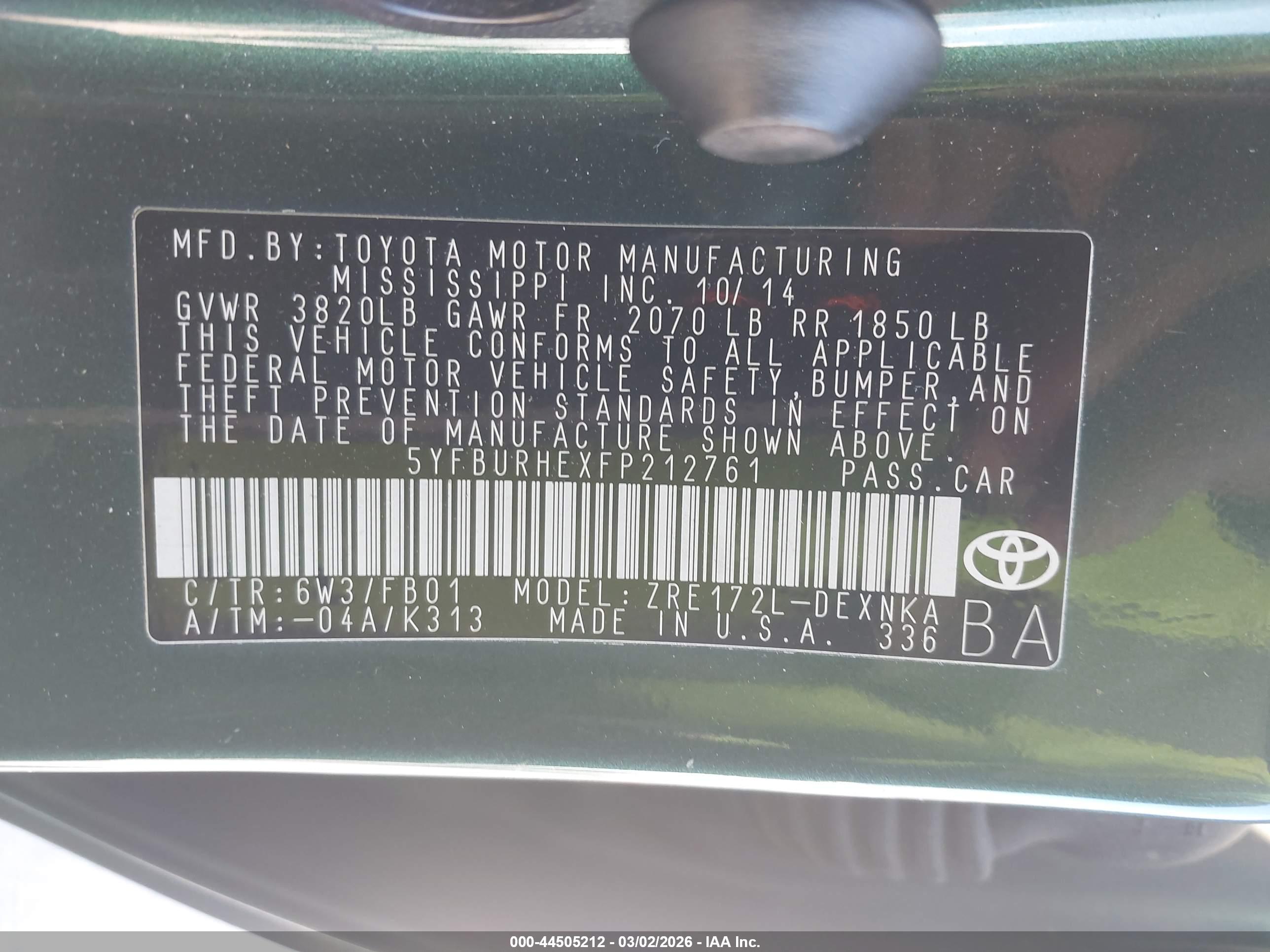 TOYOTA COROLLA image 9
