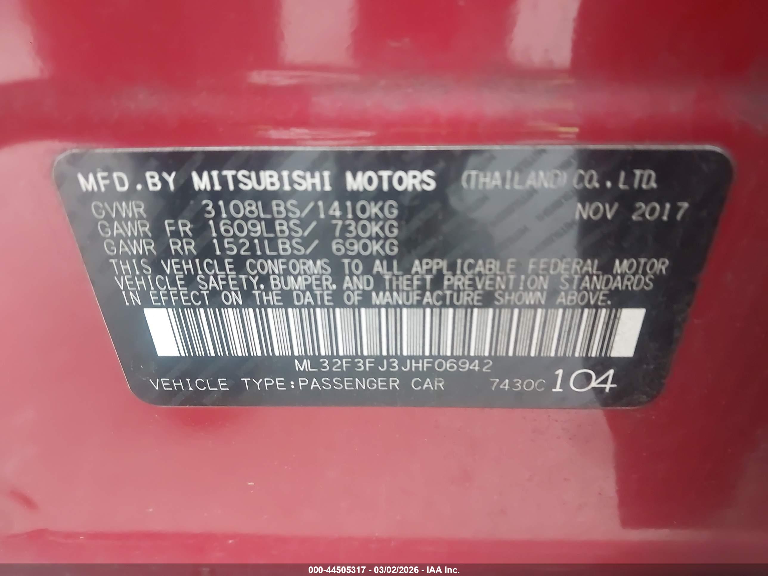 MITSUBISHI MIRAGE image 9