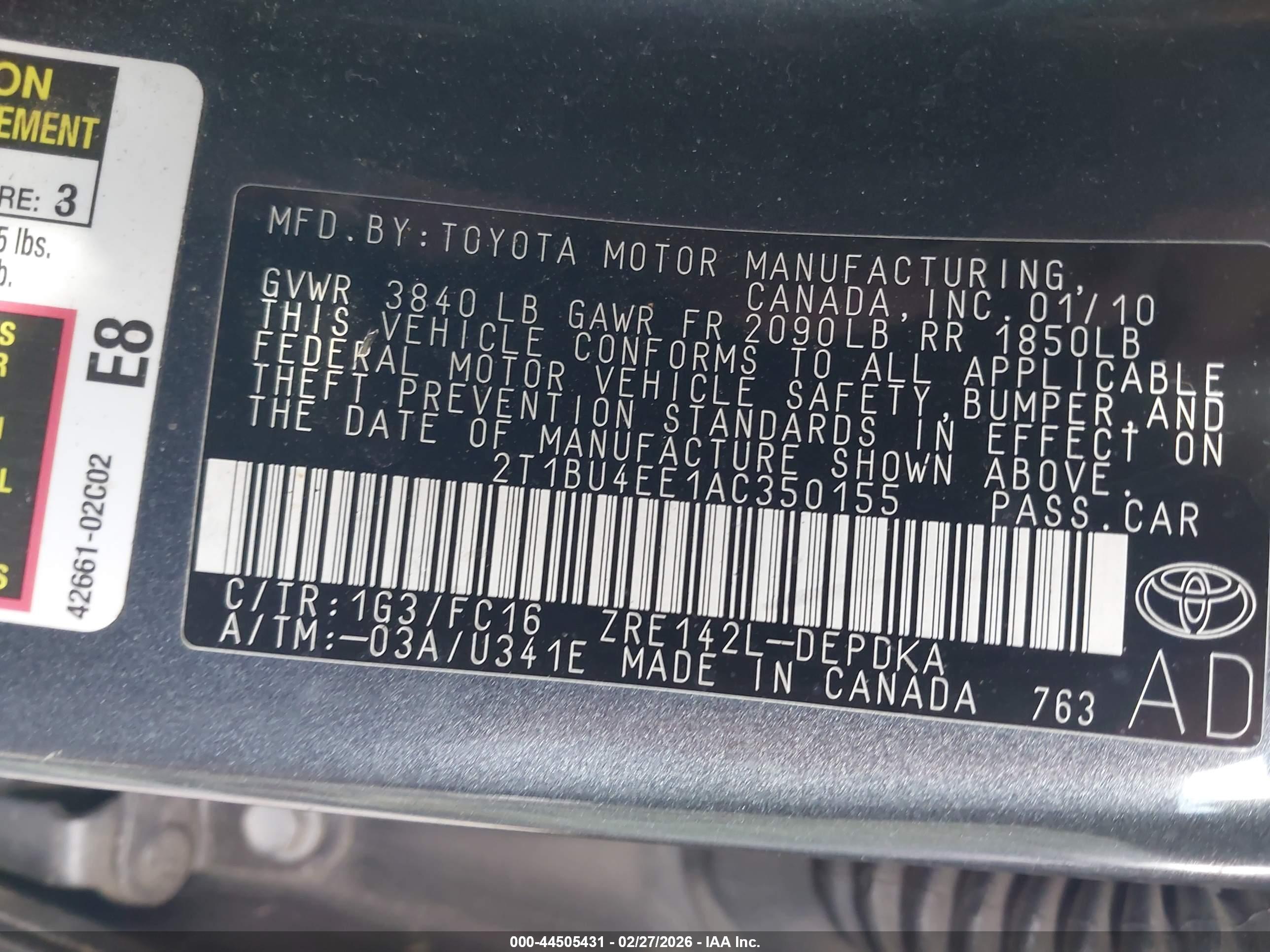 TOYOTA COROLLA image 9