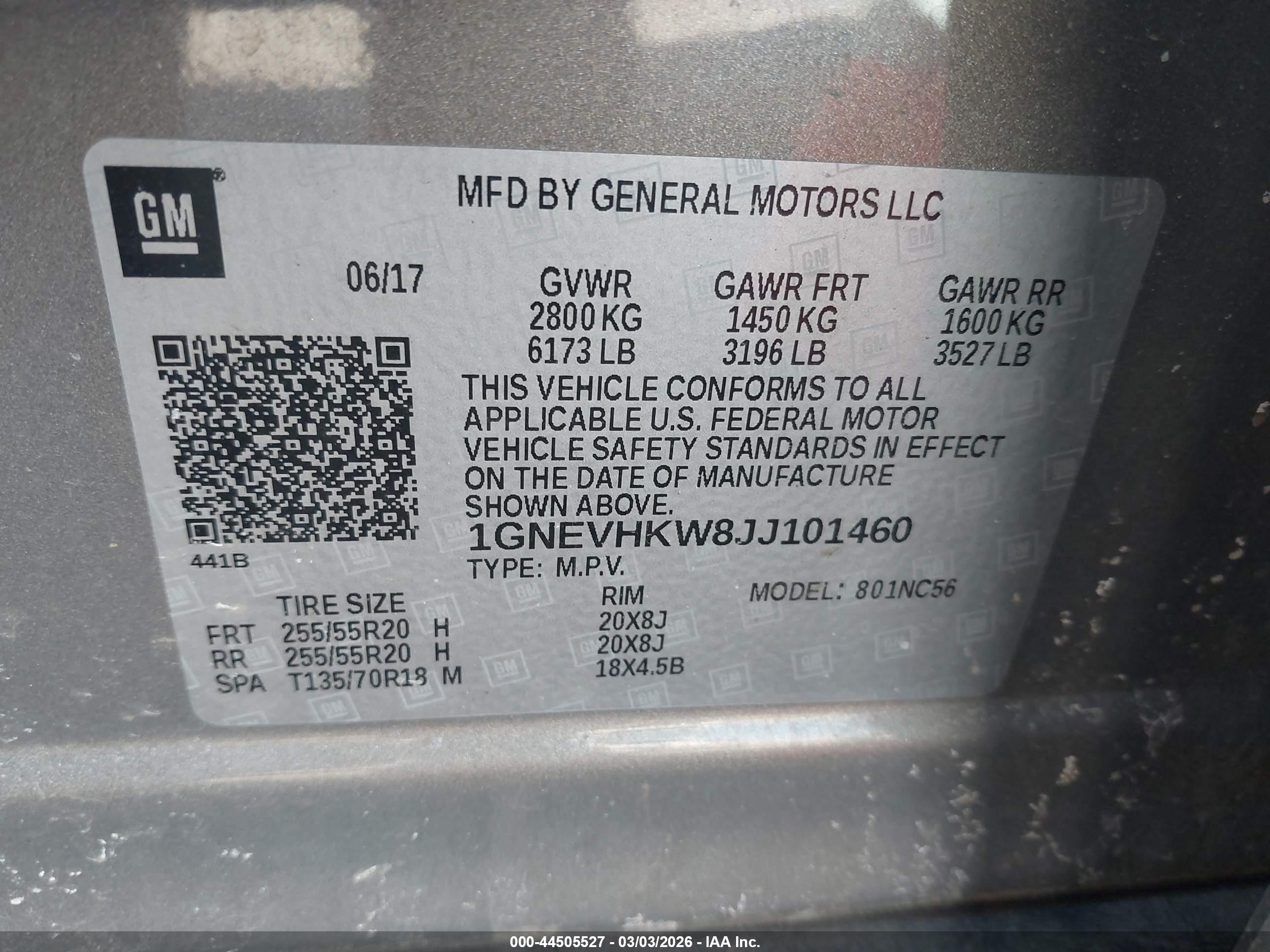 CHEVROLET TRAVERSE image 9