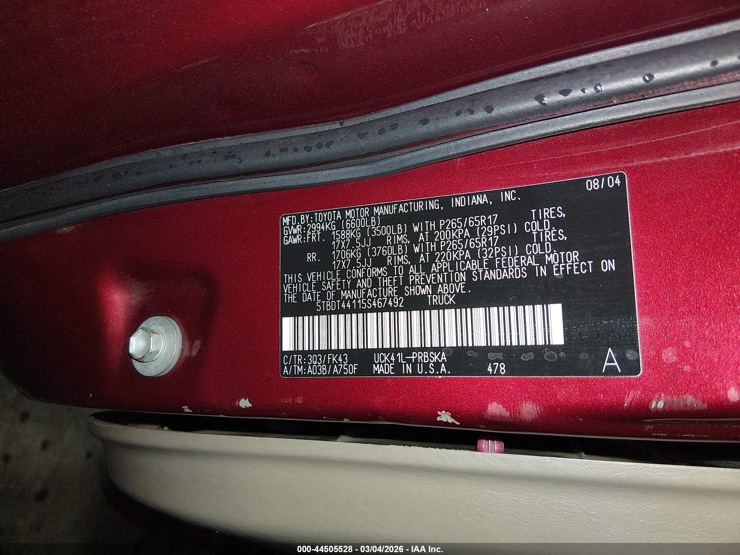 TOYOTA TUNDRA image 9