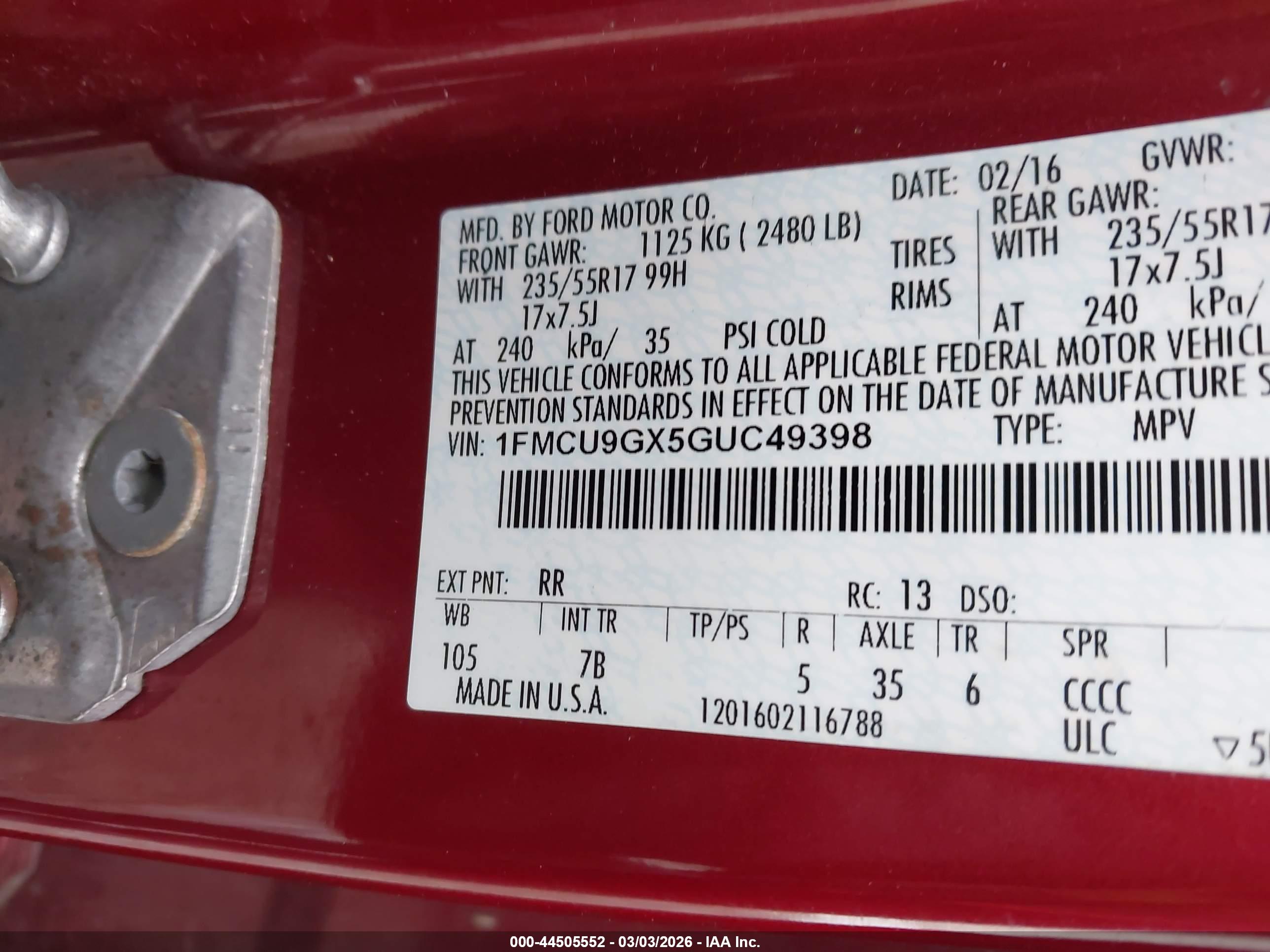 FORD ESCAPE image 9