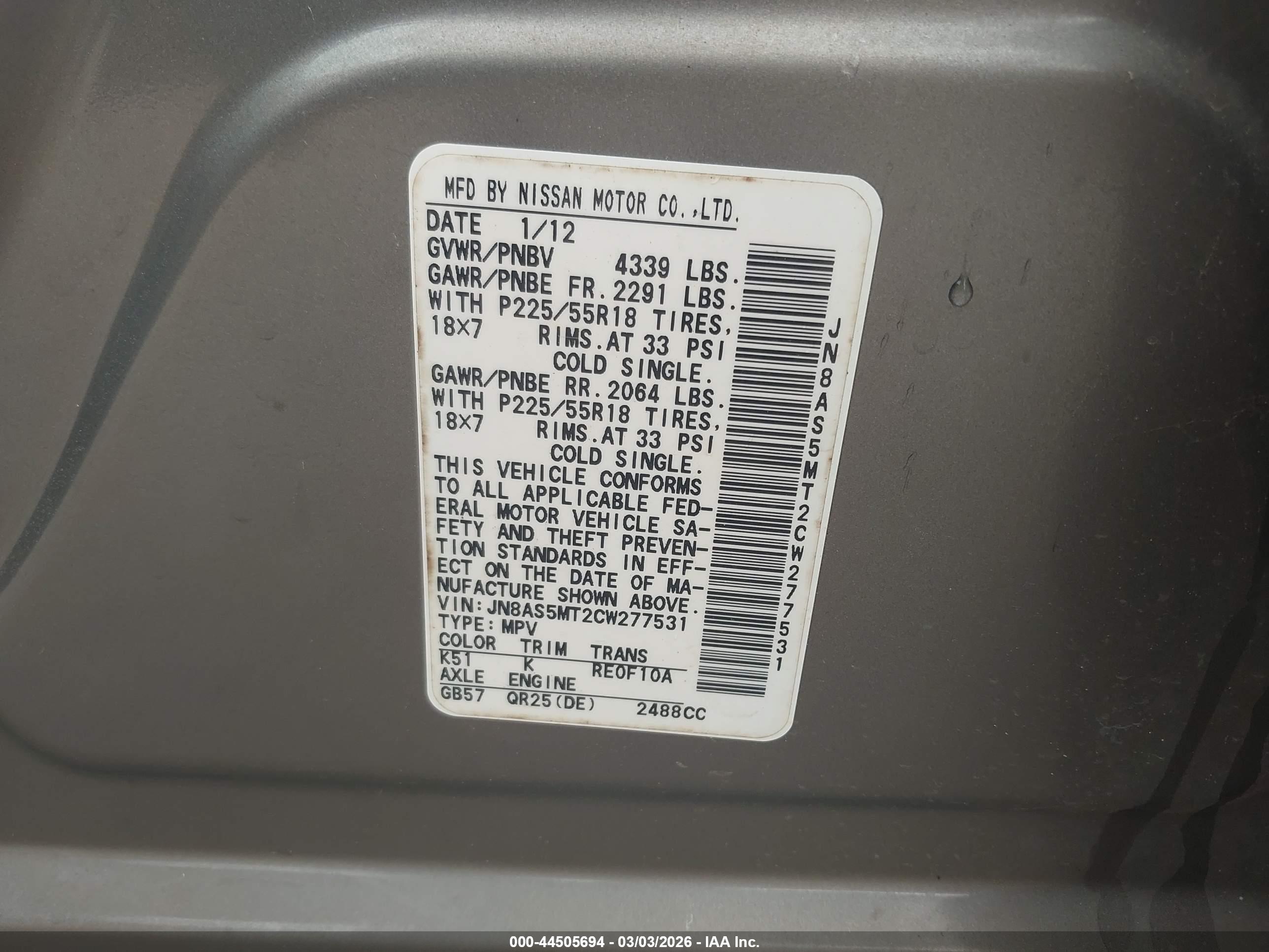 NISSAN ROGUE image 9