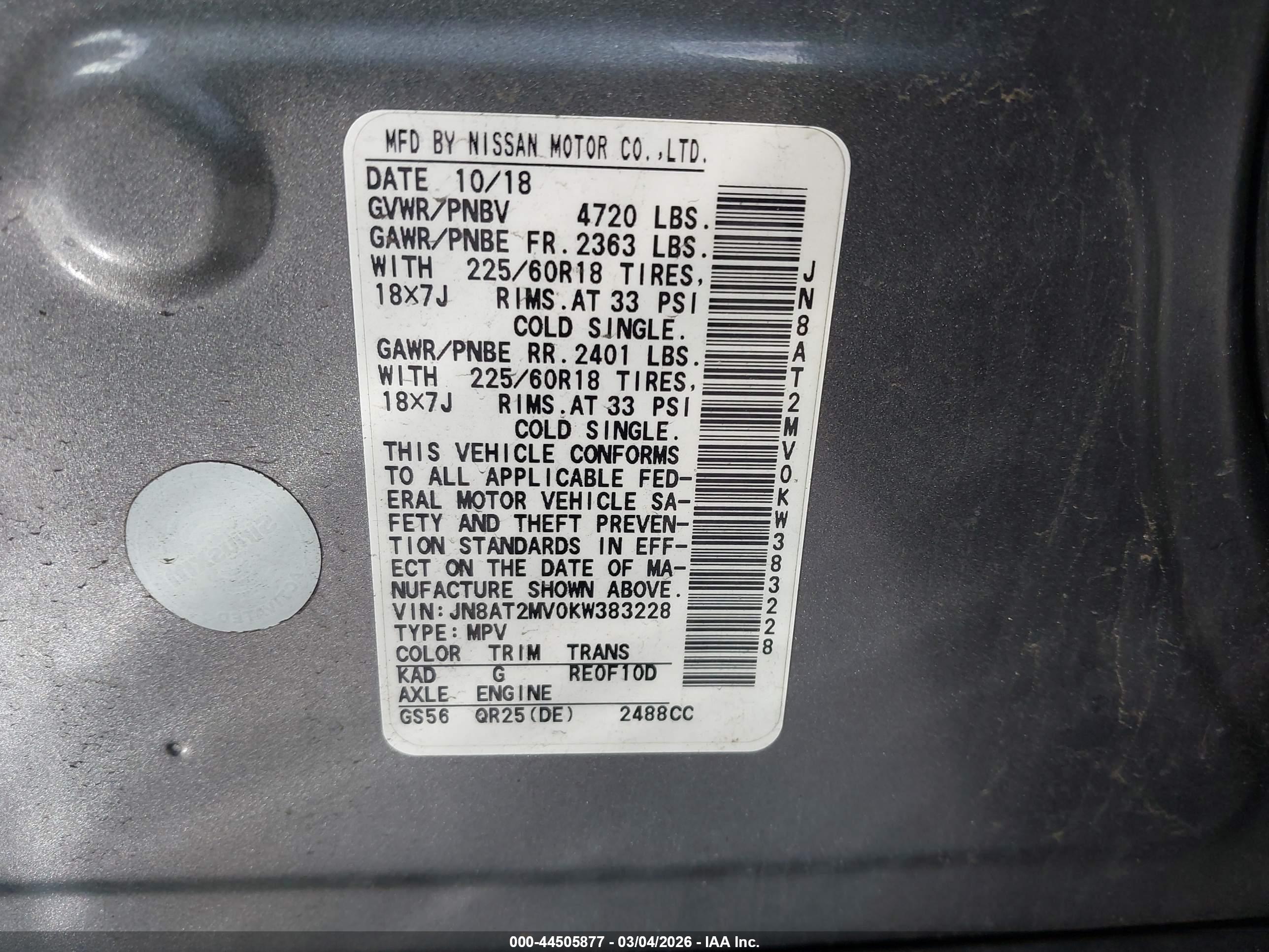 NISSAN ROGUE image 9